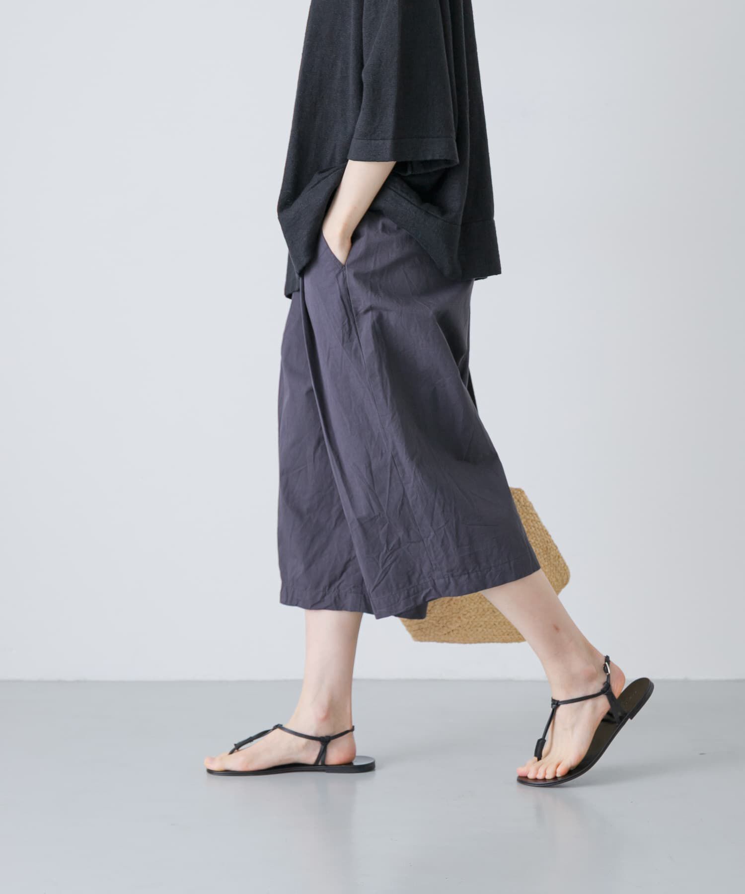 かぐれ「ハイカウントコットンハーフパンツ」|その他|チャコールグレー