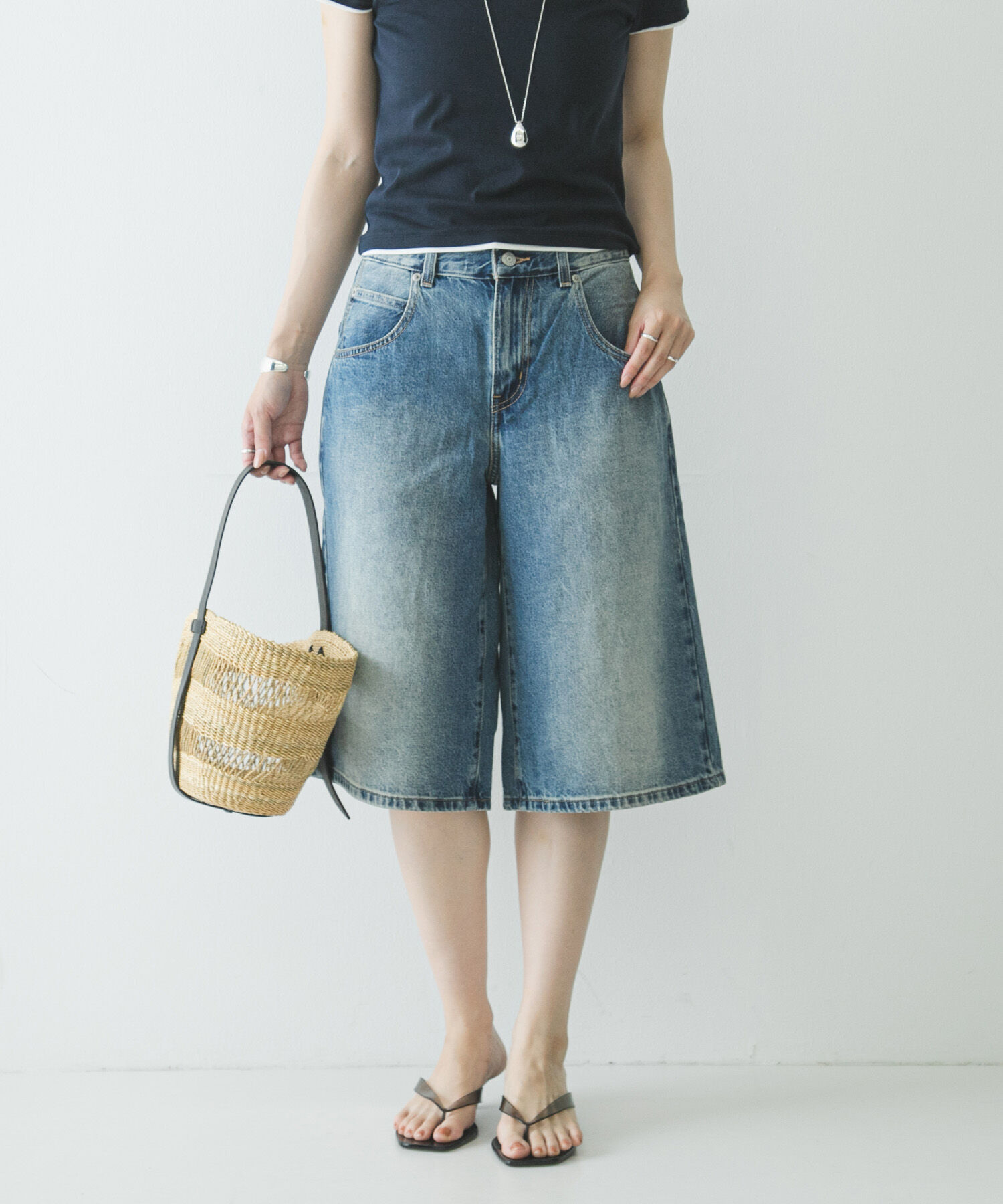 URBAN RESEARCH「LEVI&rsquo;S　SUPER BAGGY JORT」|デニム|ライトインディゴブル