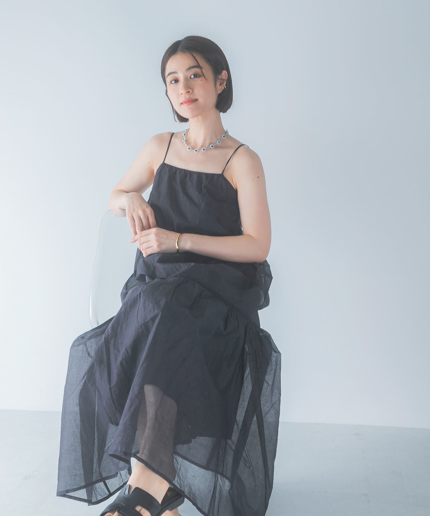 URBAN RESEARCH ROSSO「MARILYN MOON　SHEER TIERED DRESS」|その他|