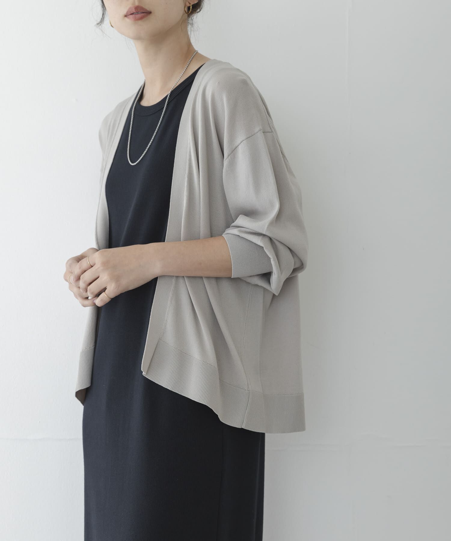 Sonny Label 「『WEB限定』アイスサマーUVカットニットカーディガン」|カーディガン|グレー系その他