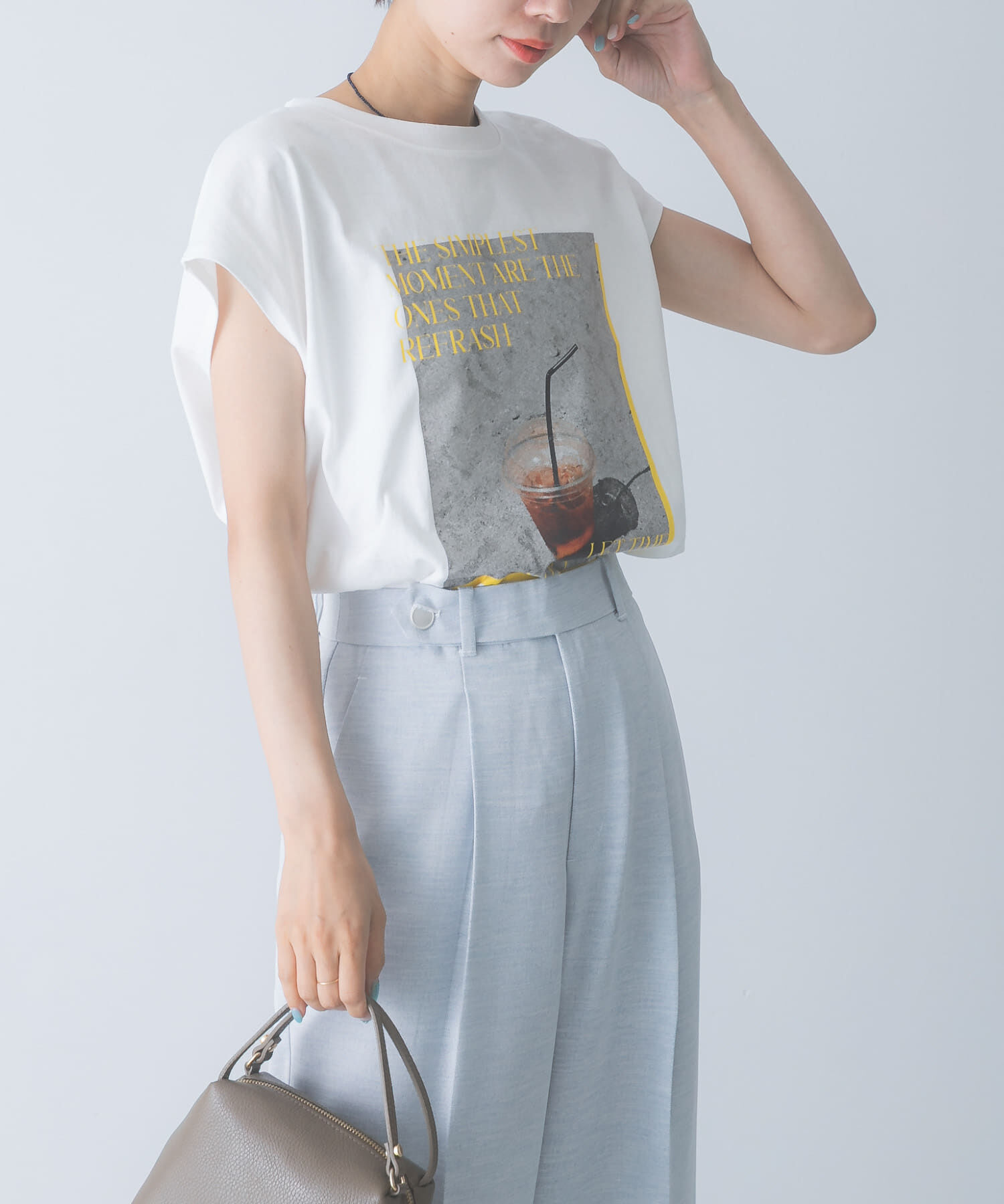 URBAN RESEARCH ROSSO「CHIGNON　PHOTOプリントフレンチ」|Tシャツ・カットソー|