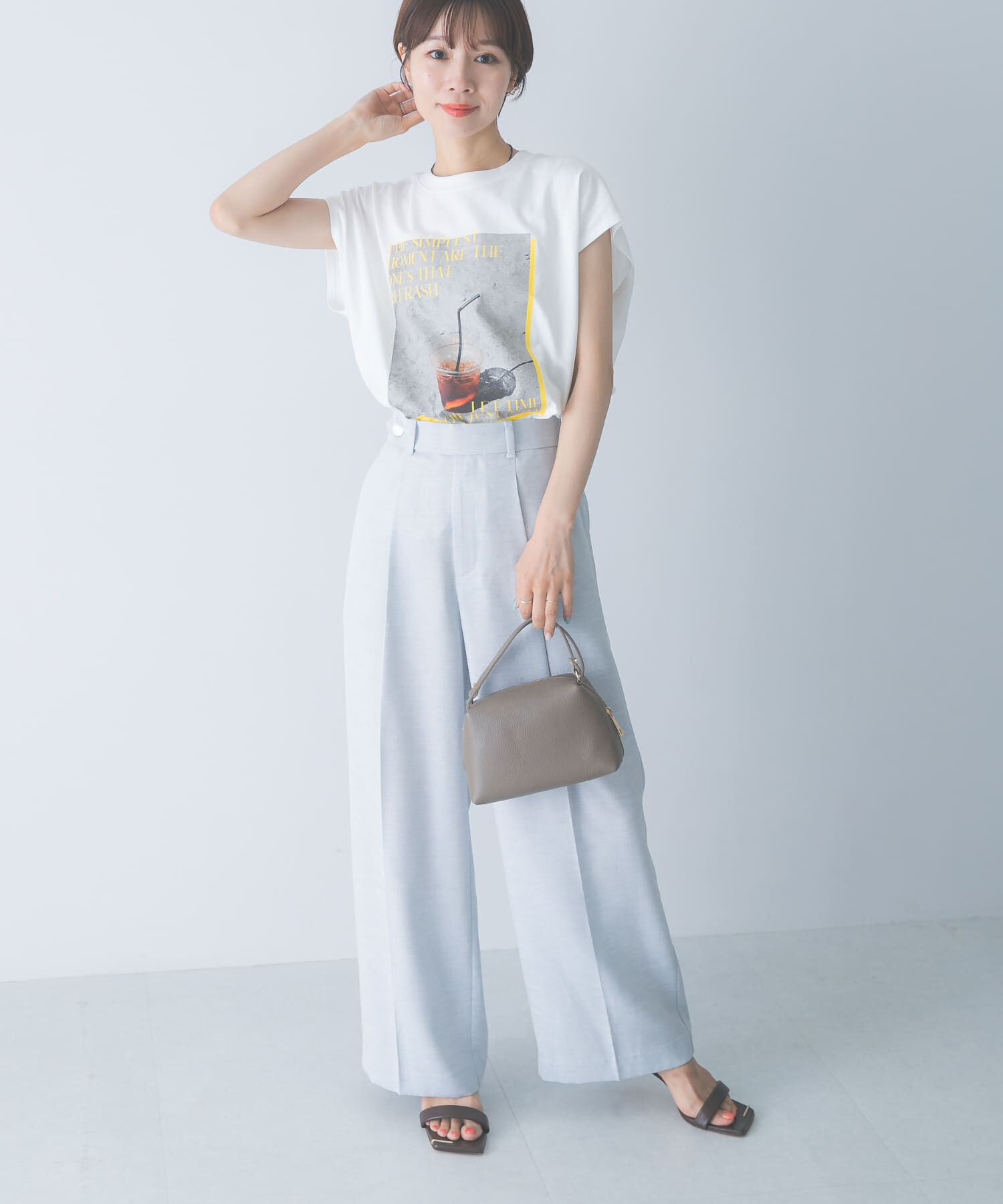 URBAN RESEARCH ROSSO「CHIGNON　PHOTOプリントフレンチ」|Tシャツ・カットソー|