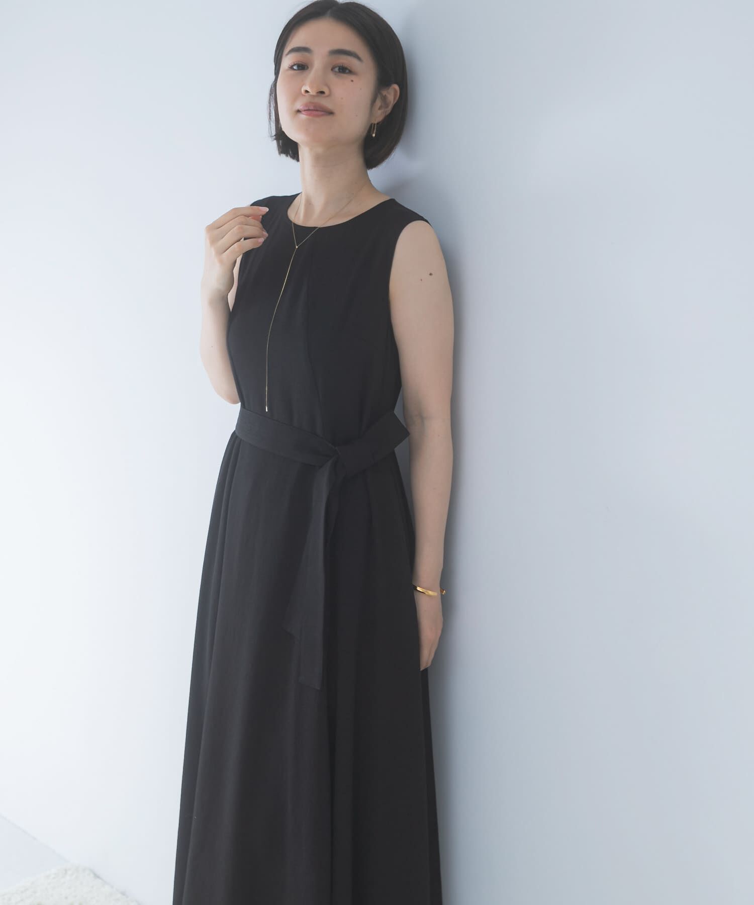 URBAN RESEARCH ROSSO「ベルト付フレアシルエットロングドレス」|その他|