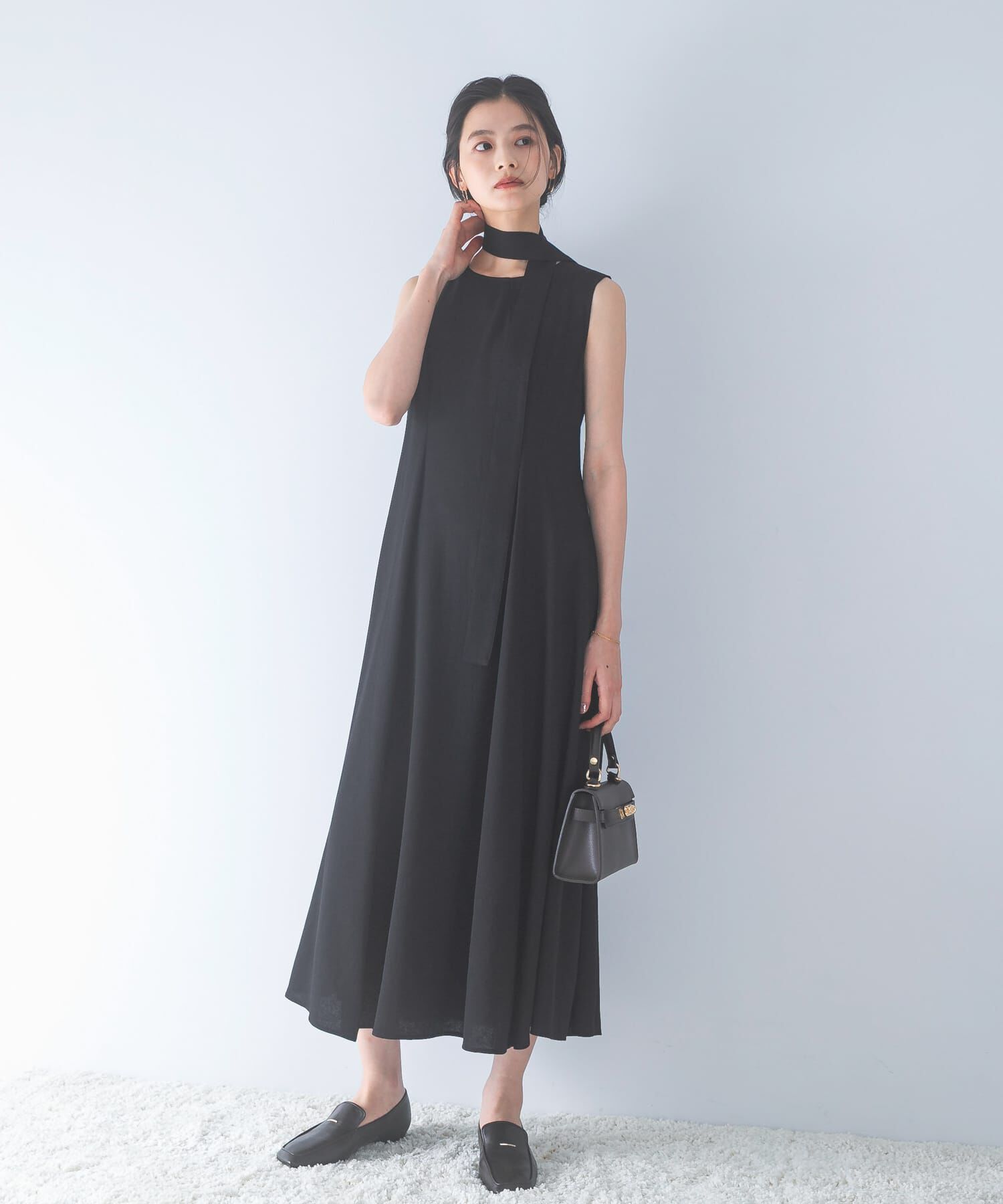 URBAN RESEARCH ROSSO「ベルト付フレアシルエットロングドレス」|その他|