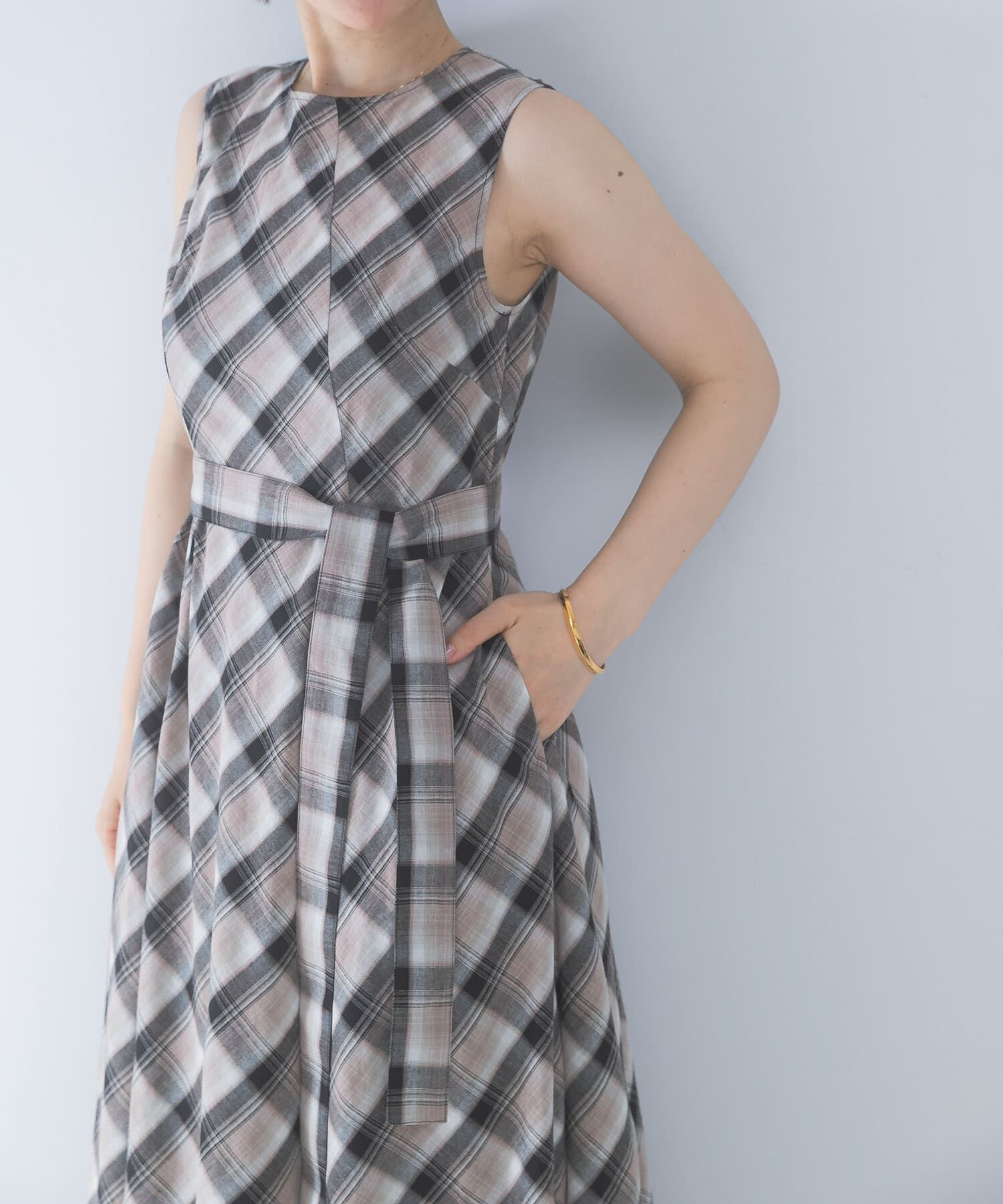 URBAN RESEARCH ROSSO「ベルト付フレアシルエットロングドレス」|その他|