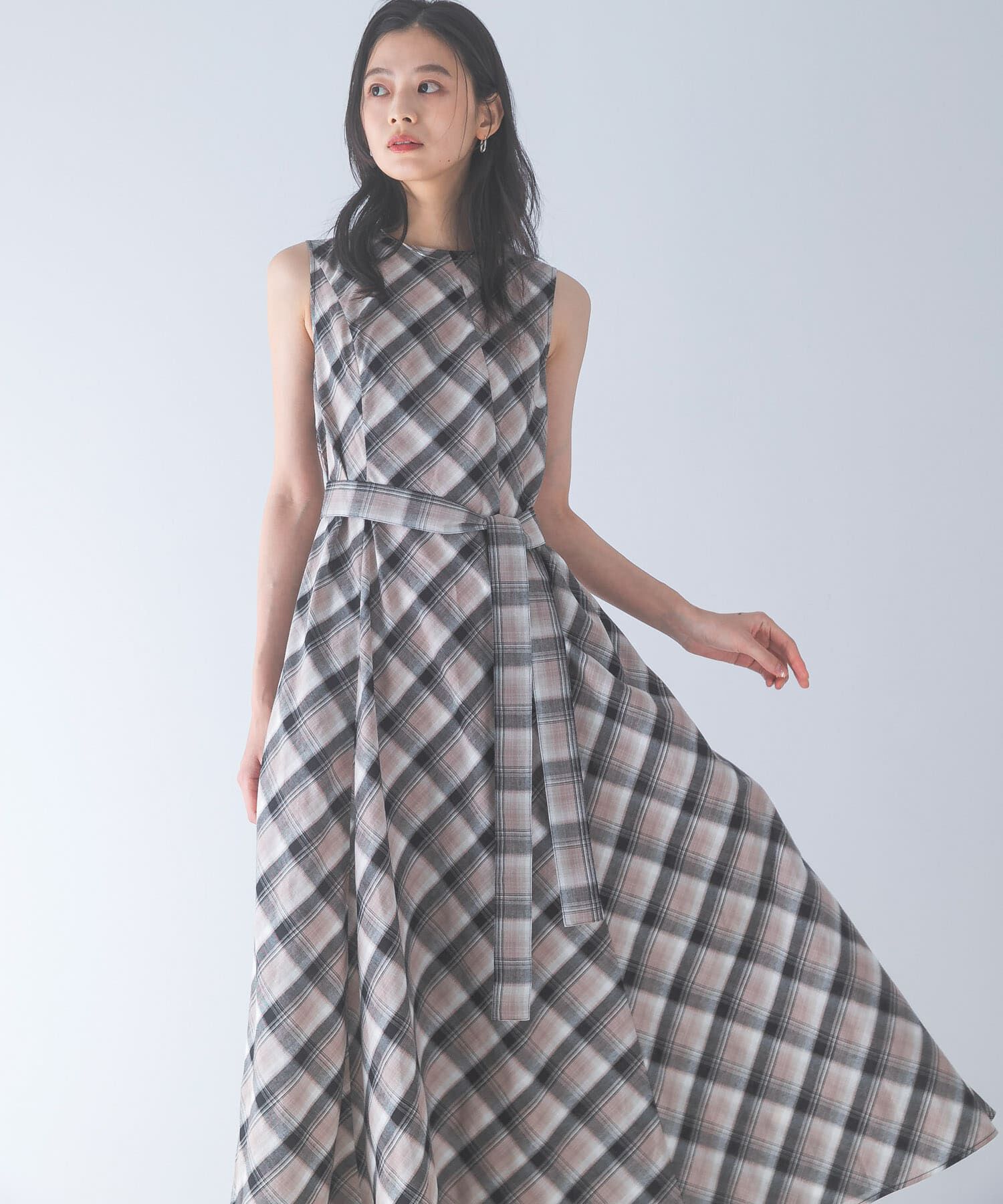 URBAN RESEARCH ROSSO「ベルト付フレアシルエットロングドレス」|その他|