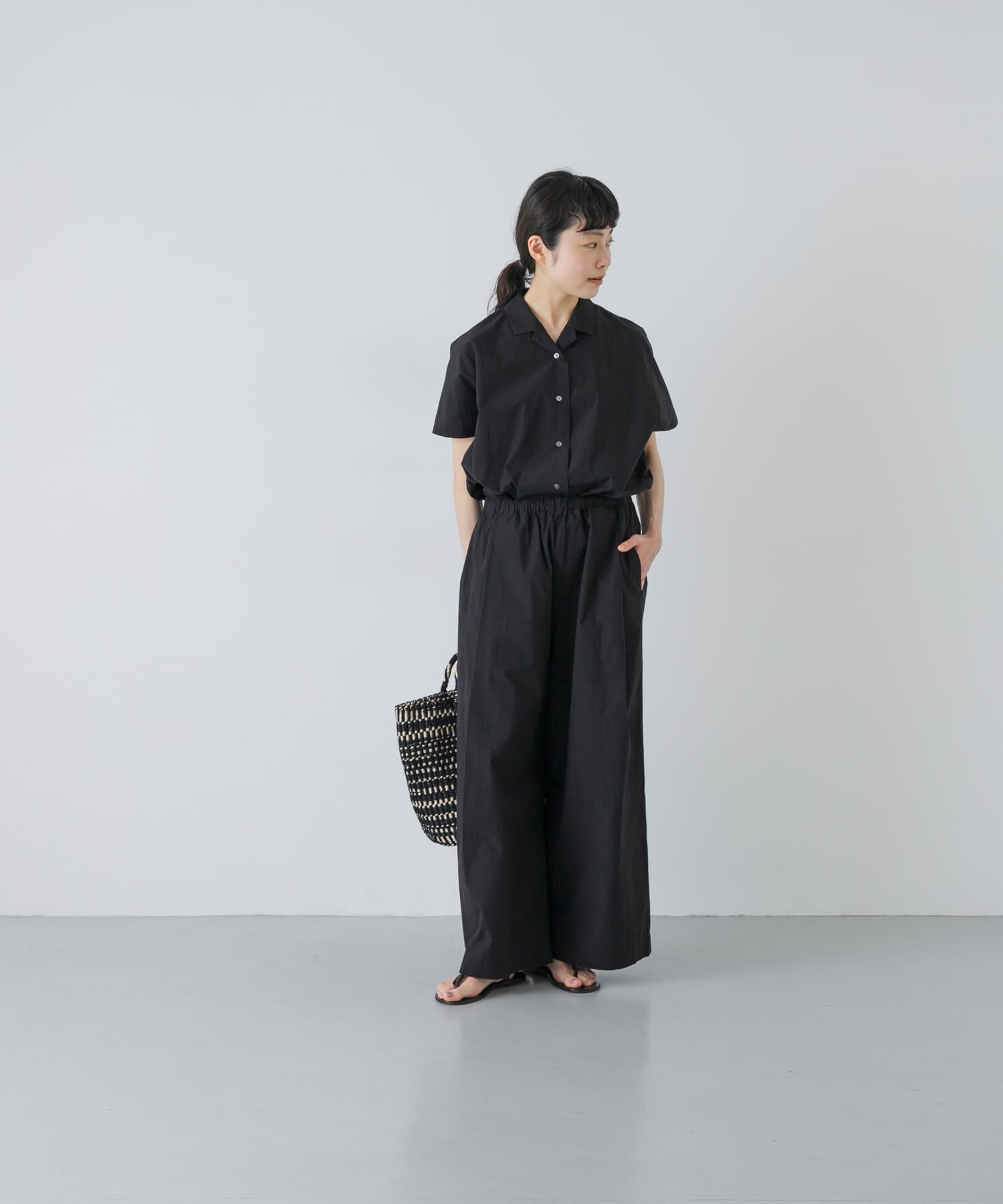 かぐれ「コットンサイドタックワイドパンツ」|その他|