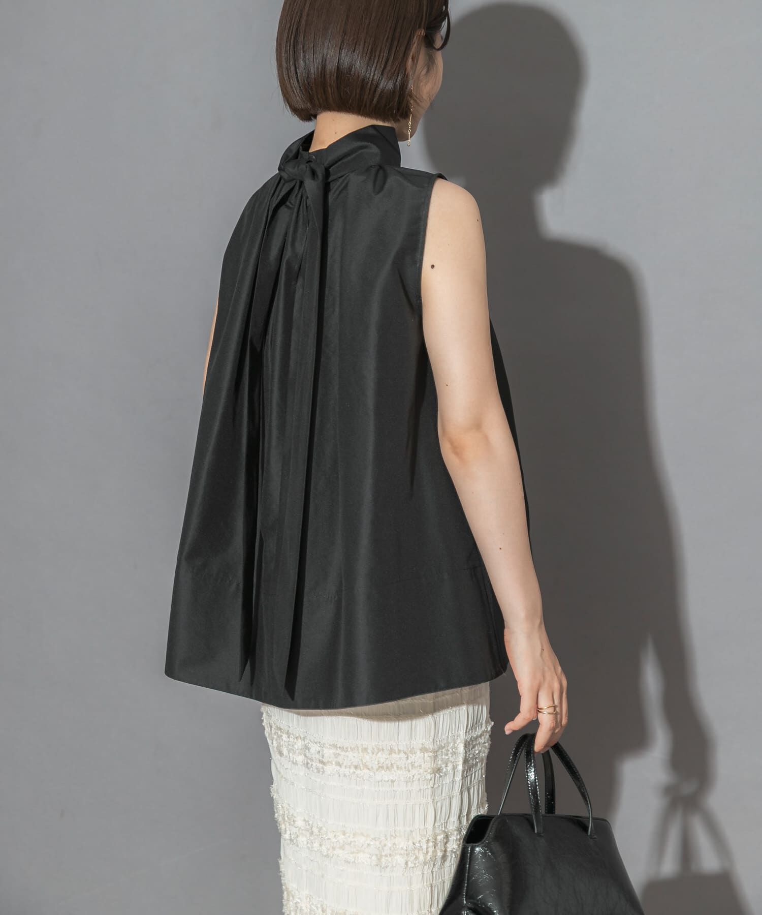 URBAN RESEARCH ROSSO「ウエストマークハイネックシャツブラウス」|シャツ・ブラウス|