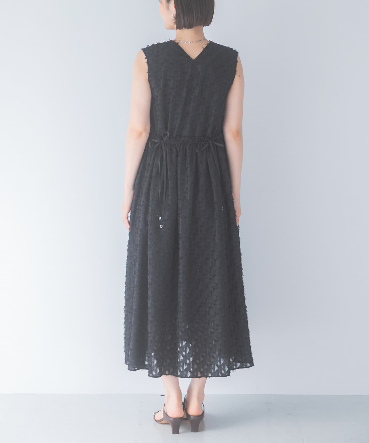 URBAN RESEARCH ROSSO「カットジャガードVネックワンピース」|ワンピース|