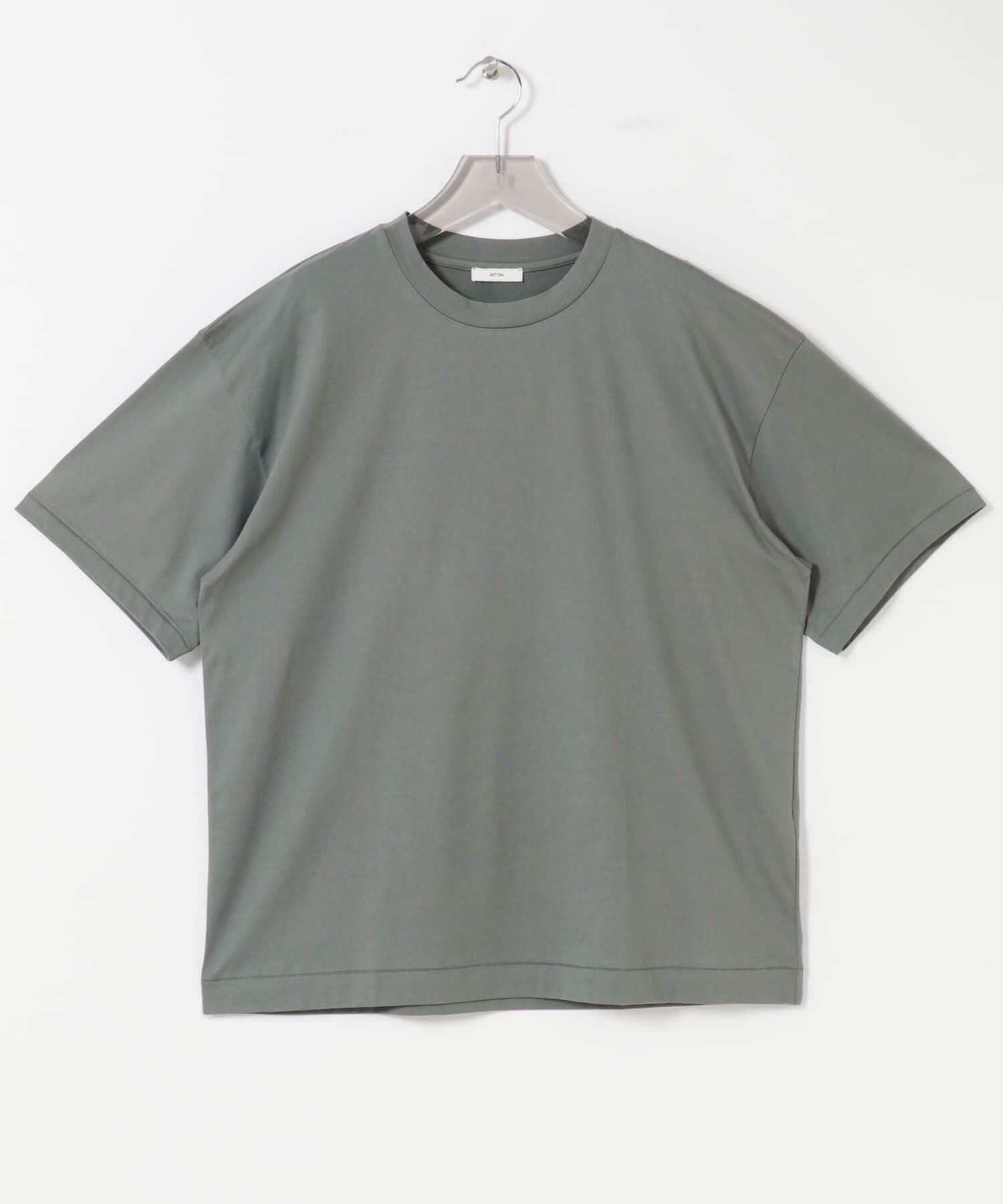 URBAN RESEARCH「ATON　SUVIN 60/2 OVERSIZED T-SHIRTS」|Tシャツ・カットソー|カーキ