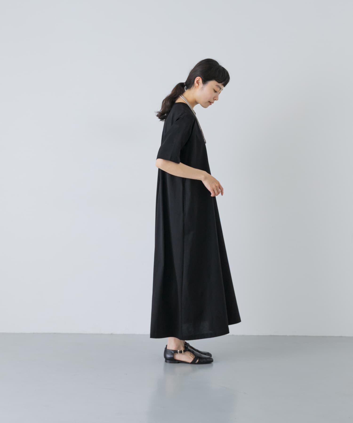 かぐれ「『2サイズ展開』コットンAラインカットワンピース」|ワンピース|