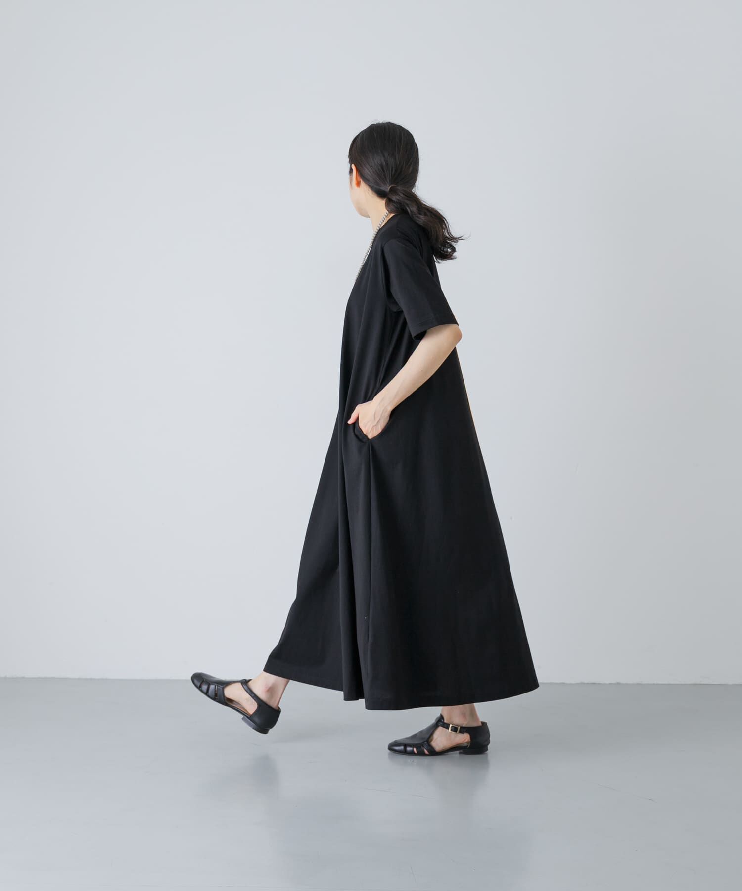 かぐれ「『2サイズ展開』コットンAラインカットワンピース」|ワンピース|