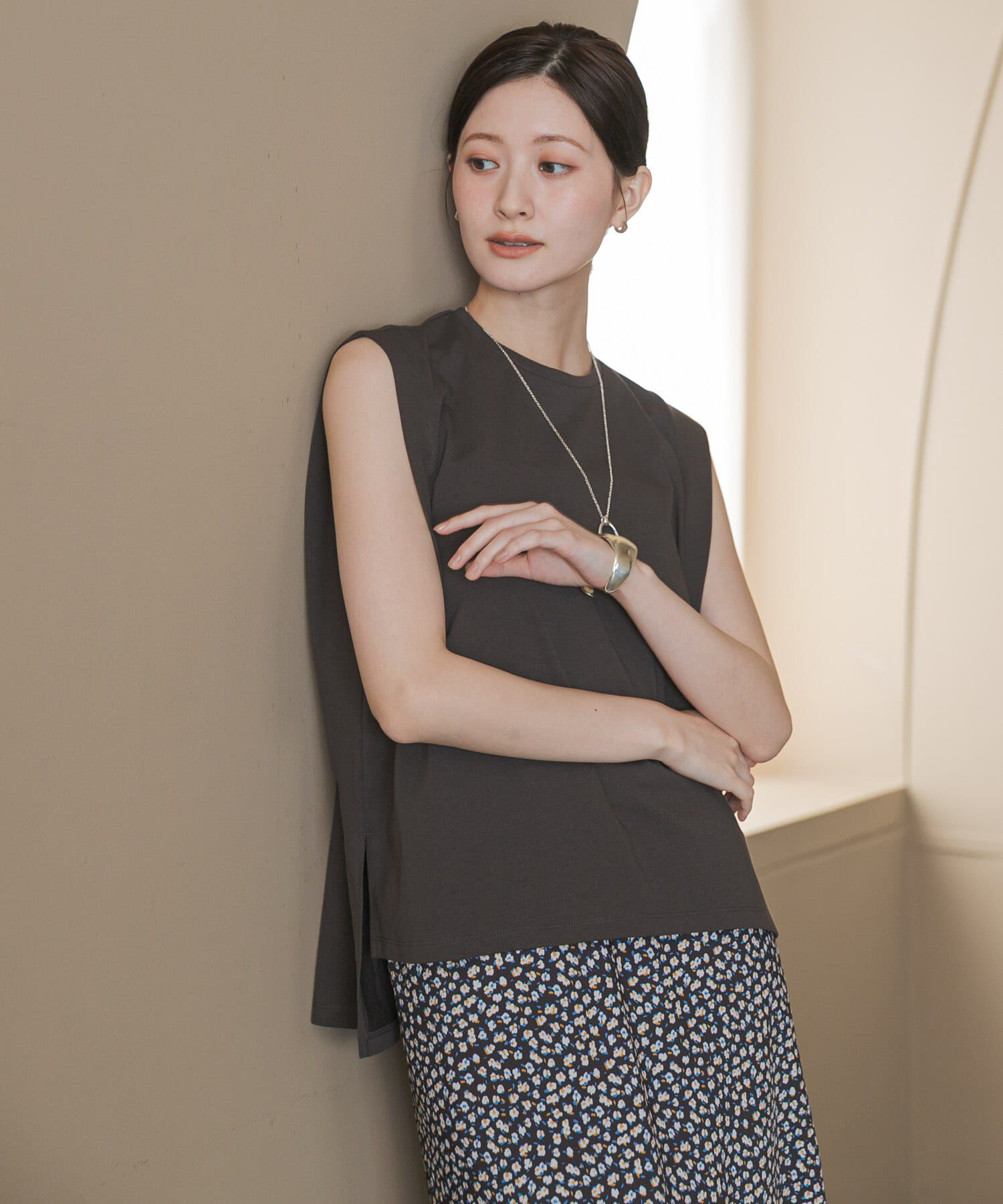 URBAN RESEARCH「汗染み防止ショルダータックカットソー」|Tシャツ・カットソー|