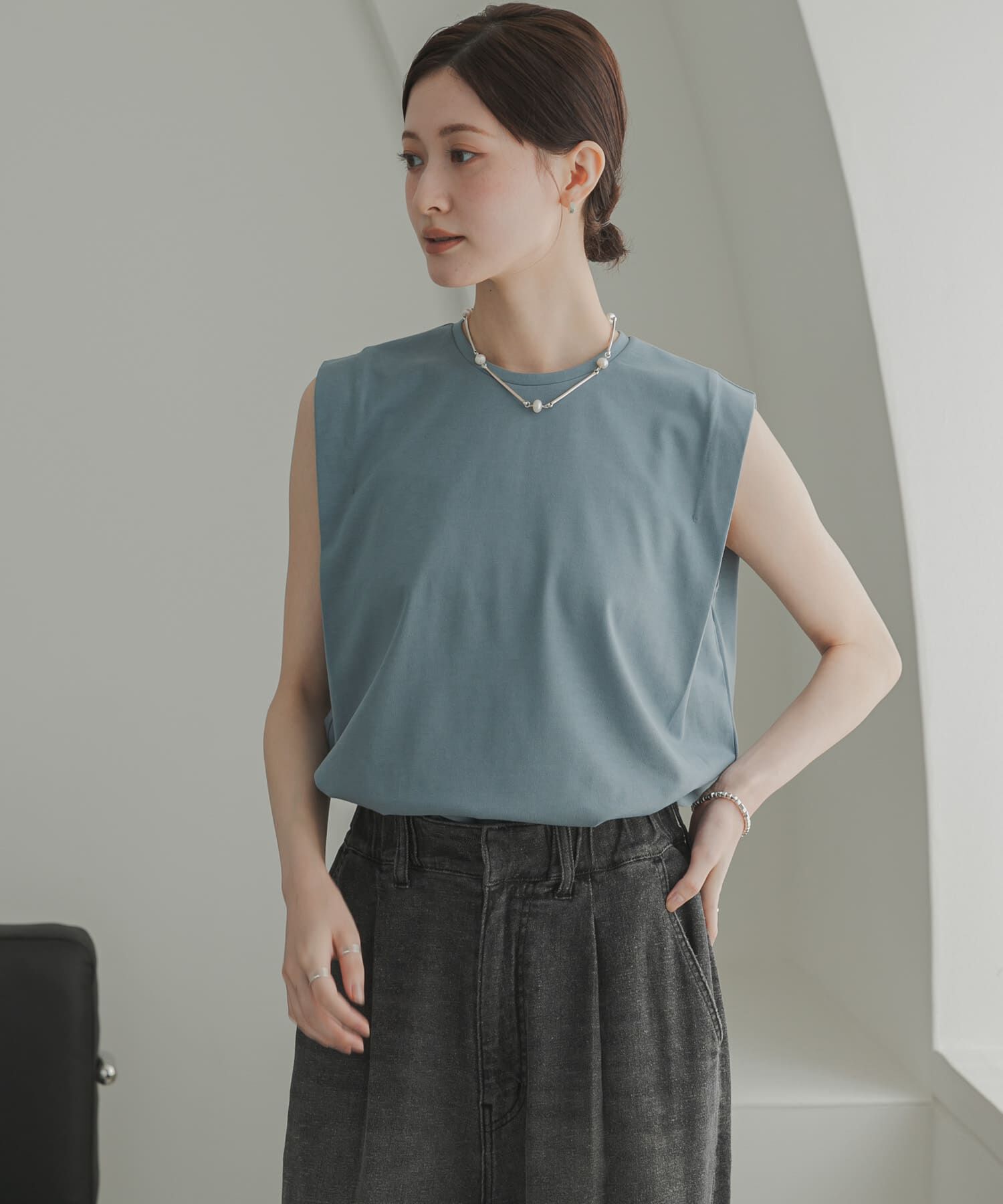 URBAN RESEARCH「汗染み防止ショルダータックカットソー」|Tシャツ・カットソー|