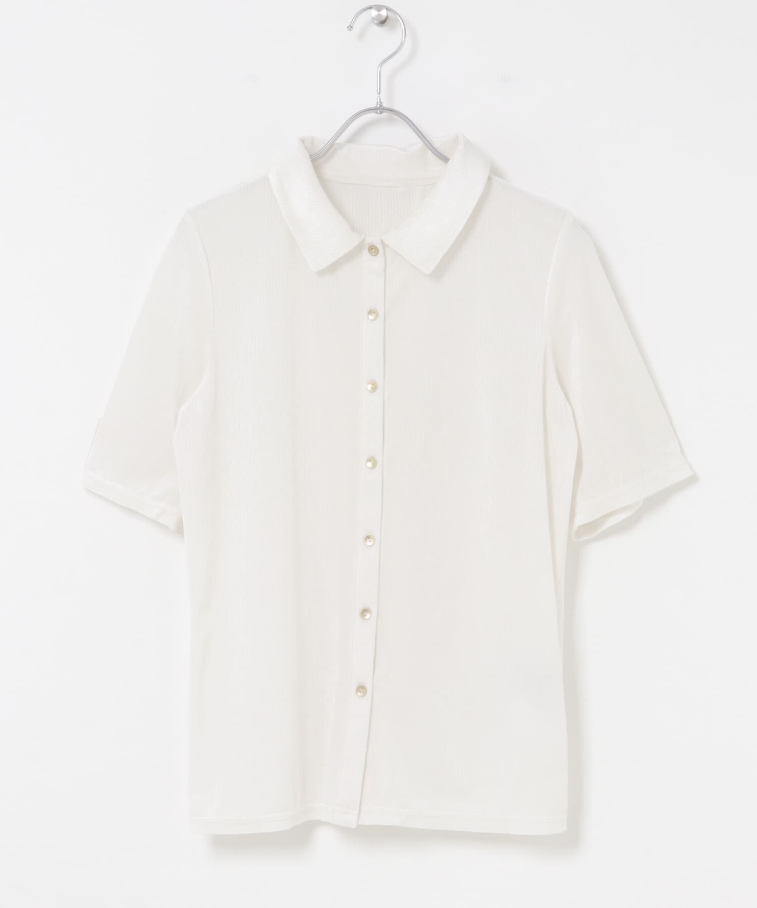 URBAN RESEARCH ROSSO「シアーストライプベロアポロカットソー」|Tシャツ・カットソー|