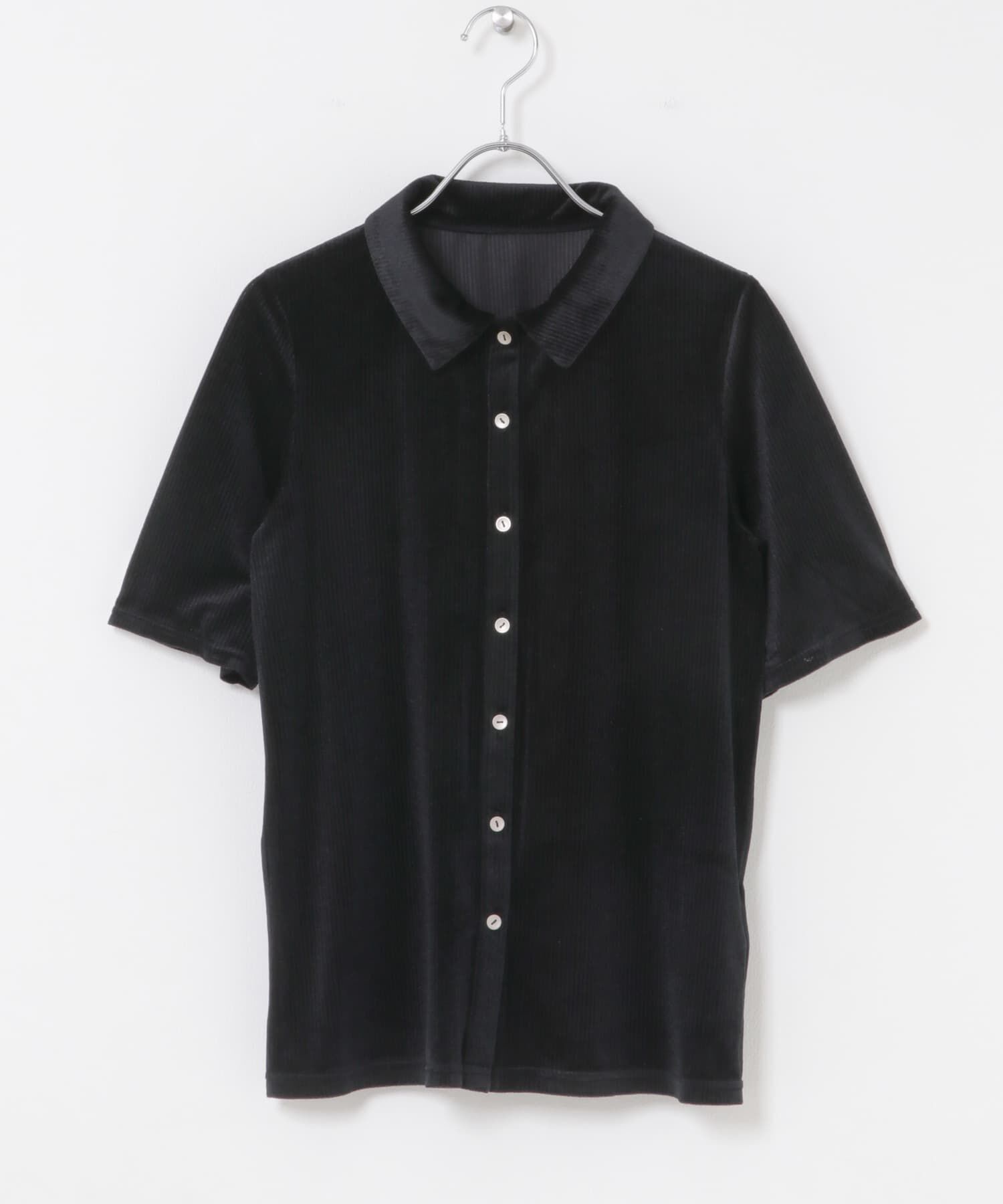 URBAN RESEARCH ROSSO「シアーストライプベロアポロカットソー」|Tシャツ・カットソー|