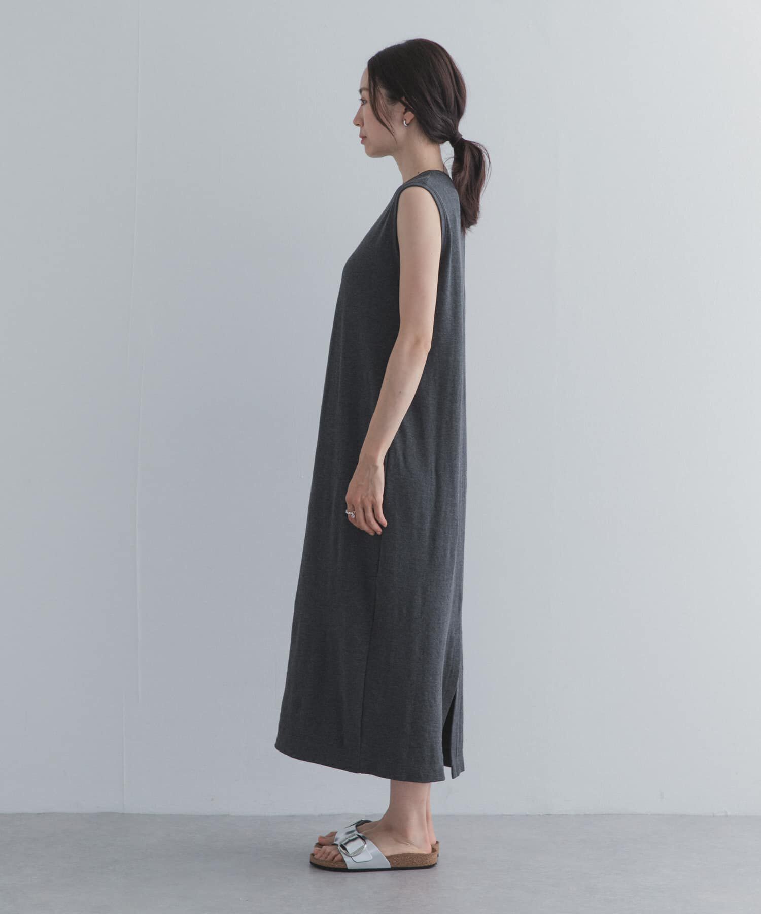 URBAN RESEARCH DOORS「ノースリーブカットリブワンピース」|ワンピース|