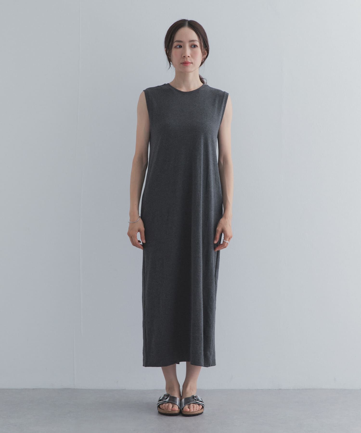 URBAN RESEARCH DOORS「ノースリーブカットリブワンピース」|ワンピース|