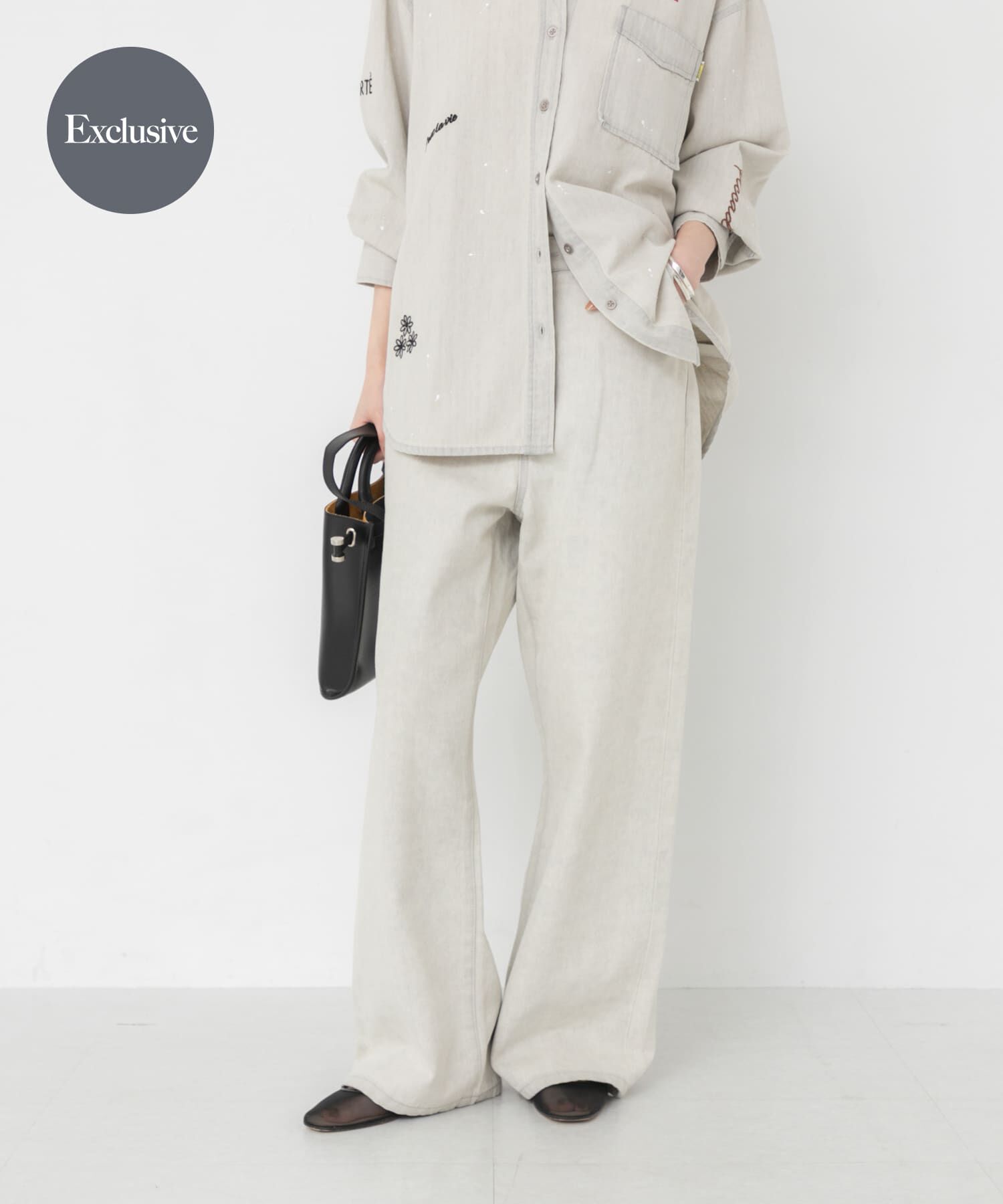 URBAN RESEARCH「『別注』PICCADILLY&times;URBAN RESEARCH　デニムストレートパンツ」|デニム|グレー系その他