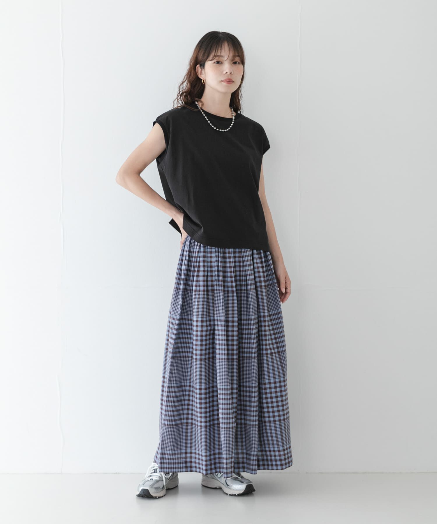 Sonny Label 「マルチギンガムチェックスカート」|スカート|