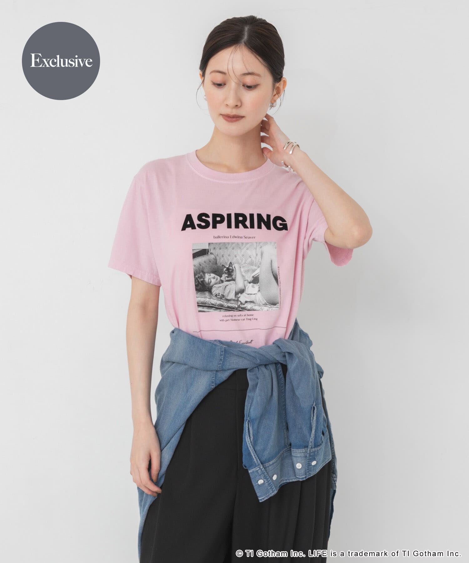URBAN RESEARCH「『別注』GOOD ROCK SPEED&times;URBAN RESEARCH　CAT T-SHIRTS」|Tシャツ・カットソー|ピンク