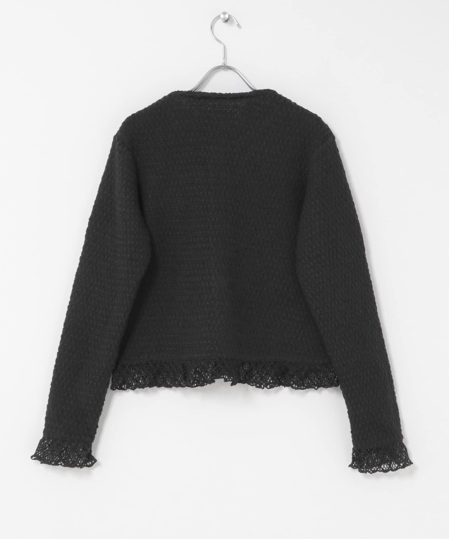 Sonny Label 「『WEB限定』レースシャーリングフリルカットソー」|Tシャツ・カットソー|
