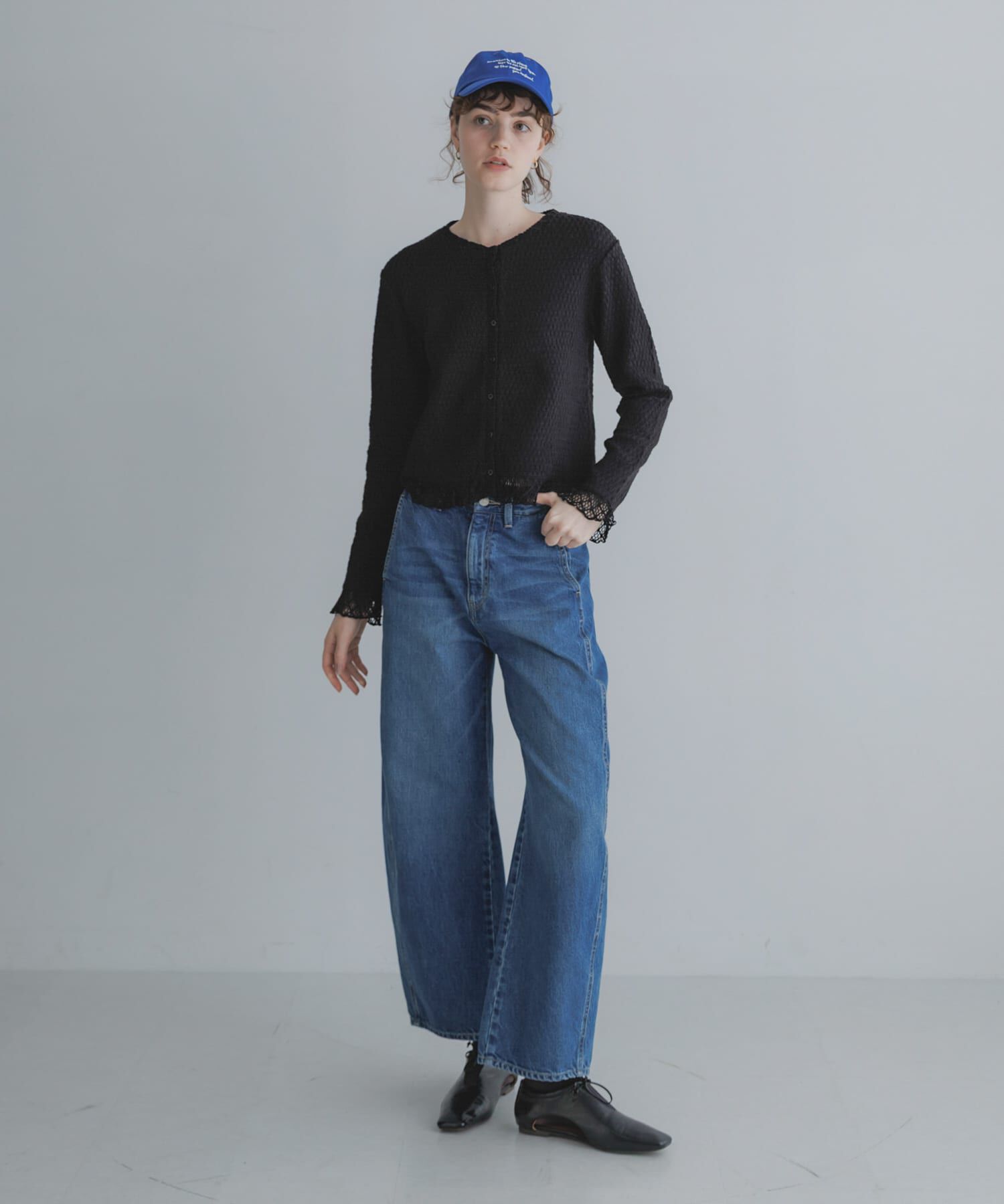 Sonny Label 「『WEB限定』レースシャーリングフリルカットソー」|Tシャツ・カットソー|