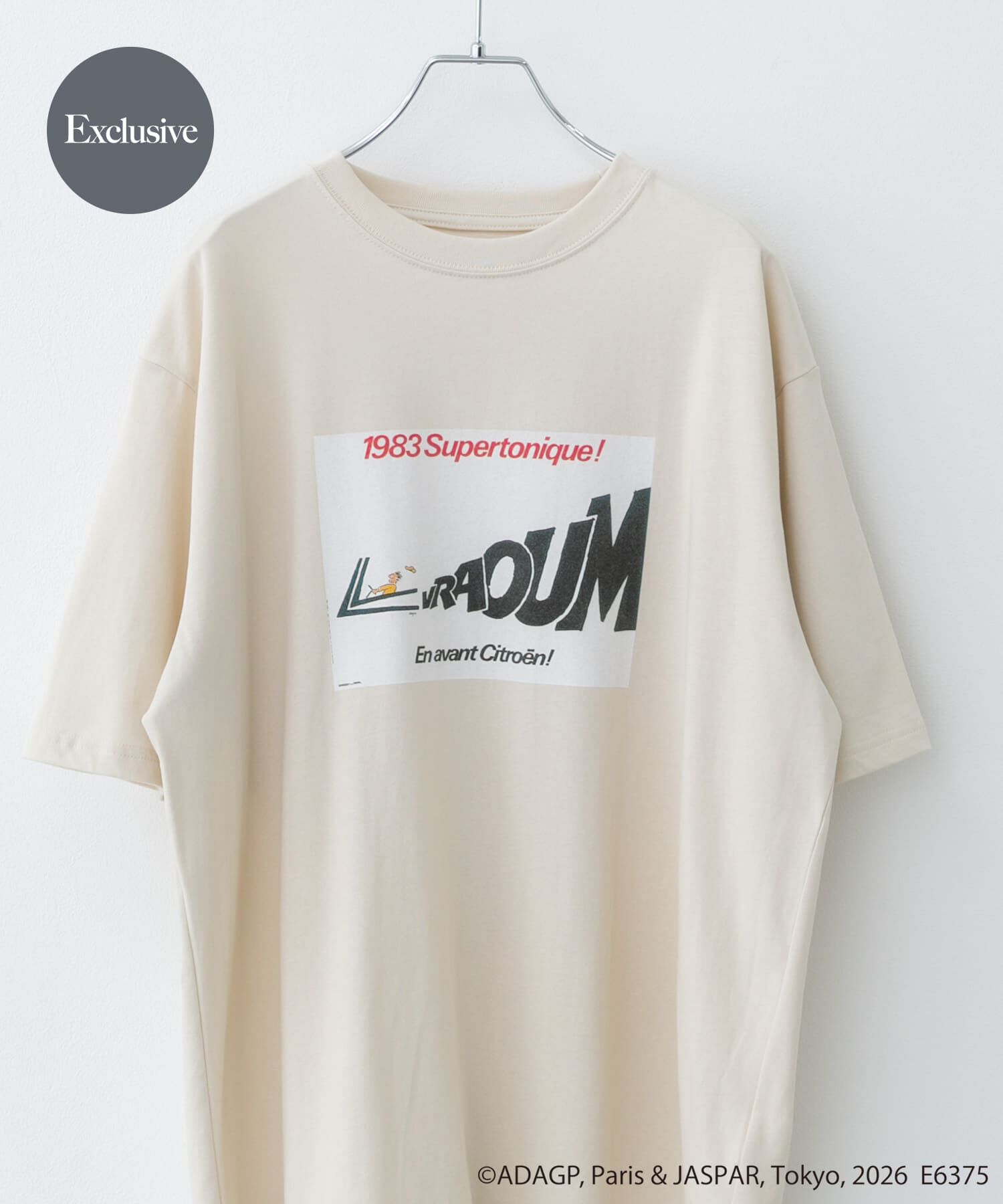 URBAN RESEARCH DOORS「『別注』Savignac&times;DOORS　プリントTシャツ」|Tシャツ・カットソー|アイボリー