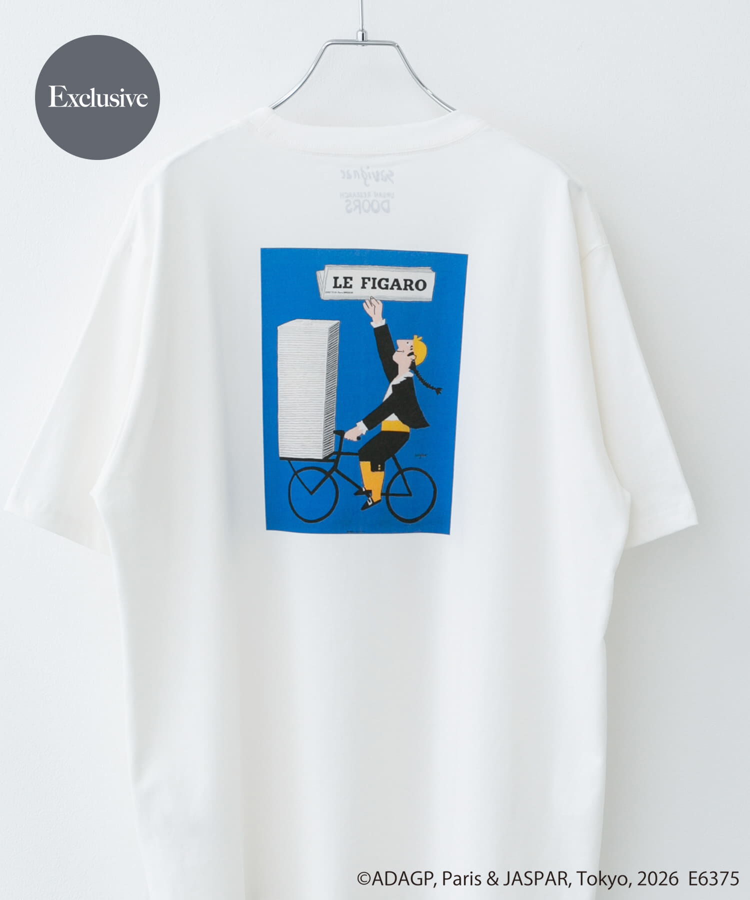 URBAN RESEARCH DOORS「『別注』Savignac&times;DOORS　プリントTシャツ」|Tシャツ・カットソー|ホワイト系その他
