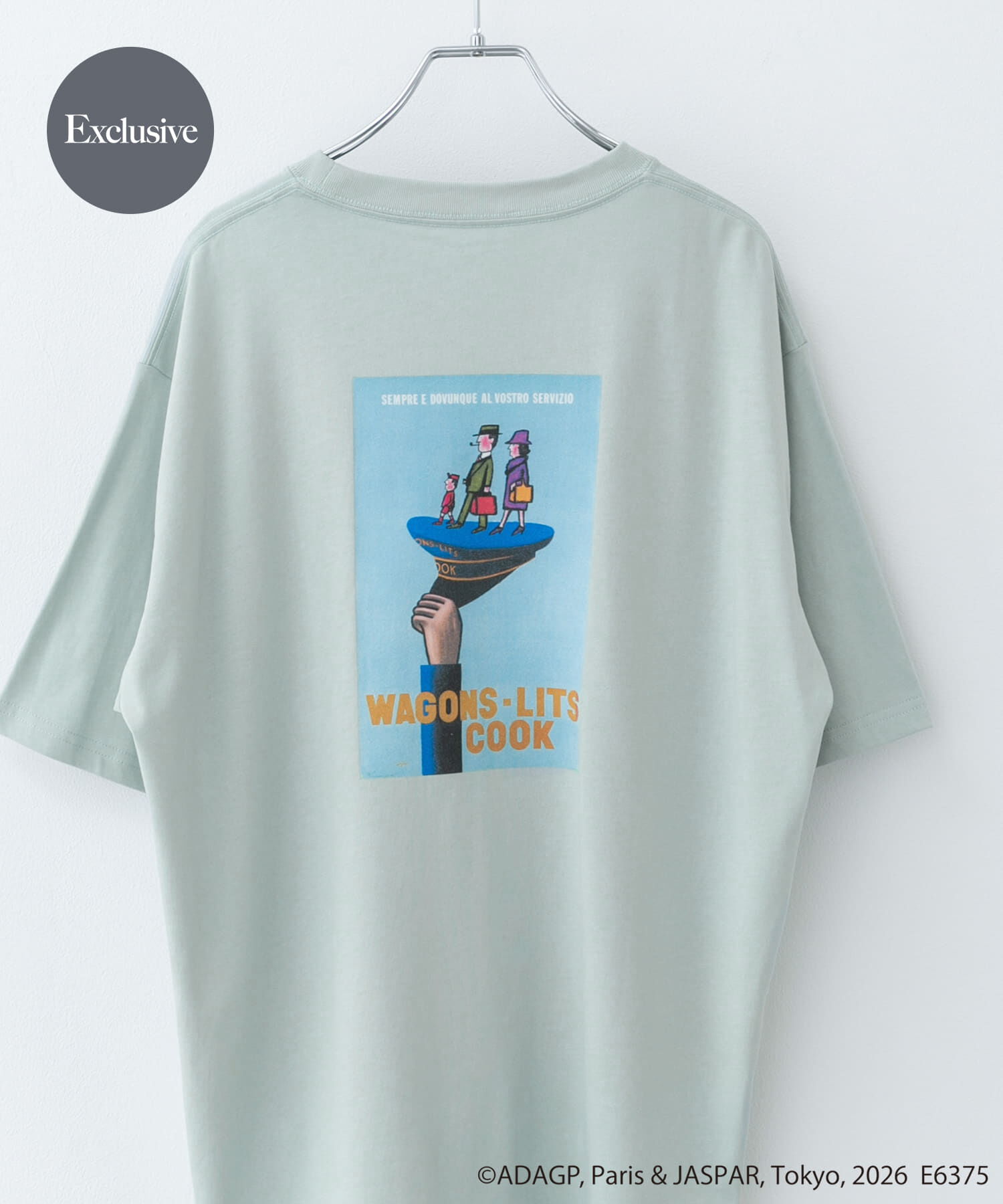 URBAN RESEARCH DOORS「『別注』Savignac&times;DOORS　プリントTシャツ」|Tシャツ・カットソー|ライトブルー