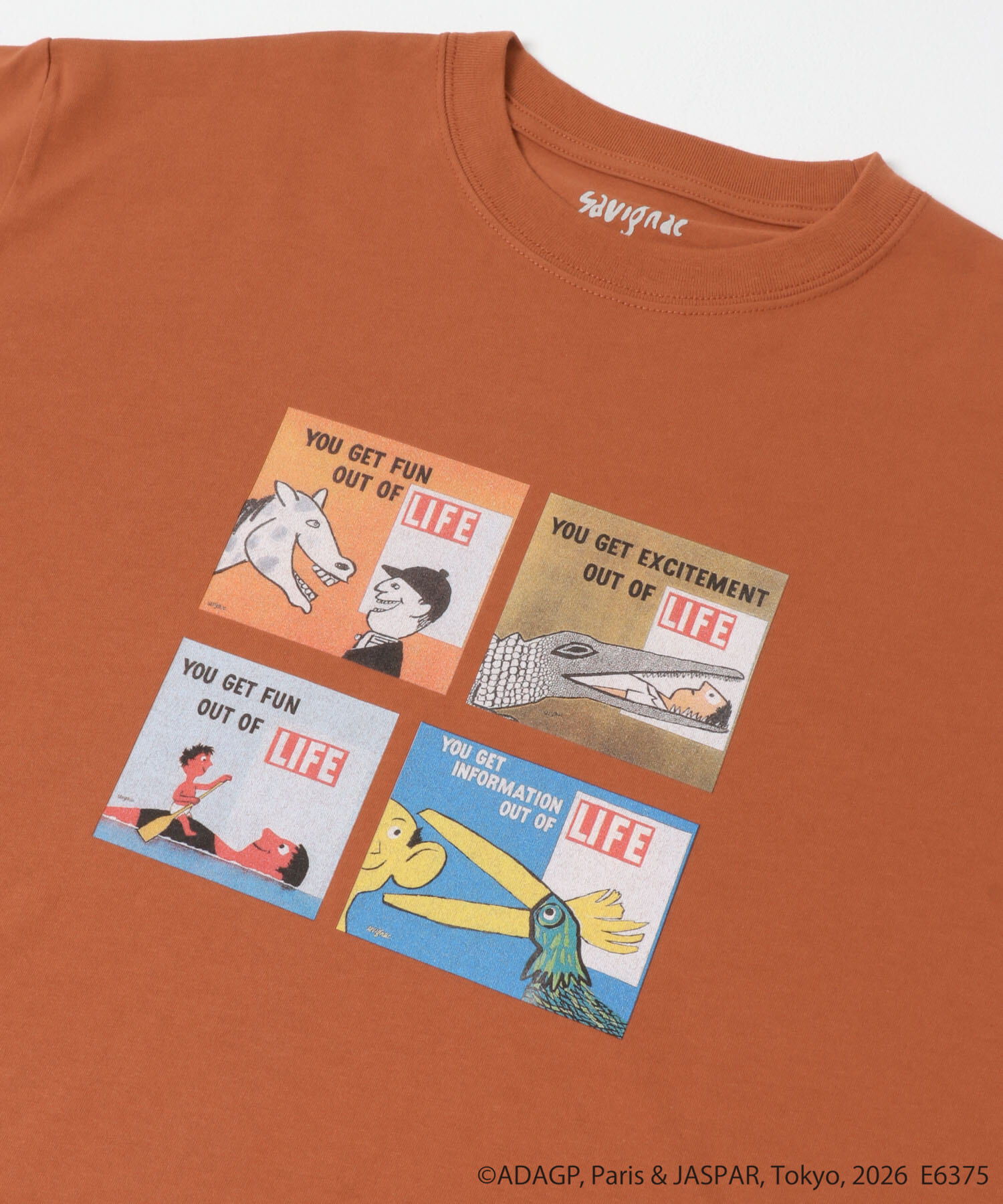 URBAN RESEARCH DOORS「『別注』Savignac&times;DOORS　プリントTシャツ」|Tシャツ・カットソー|