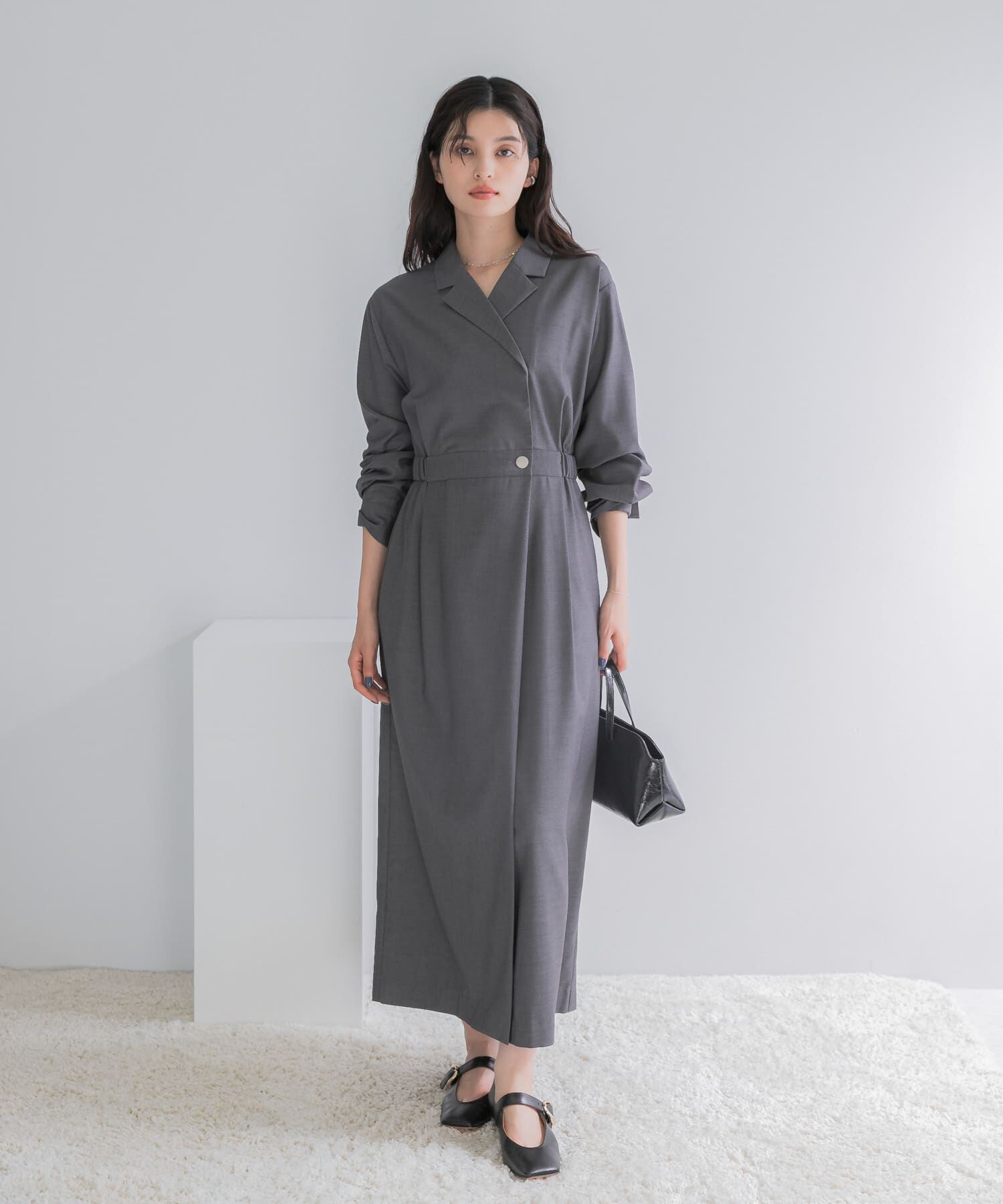 URBAN RESEARCH ROSSO「カシュクールデザインウーステッドワンピース」|ワンピース|