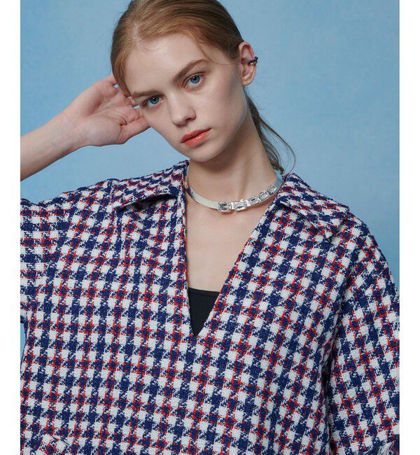 LOULOU WILLOUGHBY「【LOULOU WILLOUGHBY】トリコロールツイードワンピース」|チュニック|