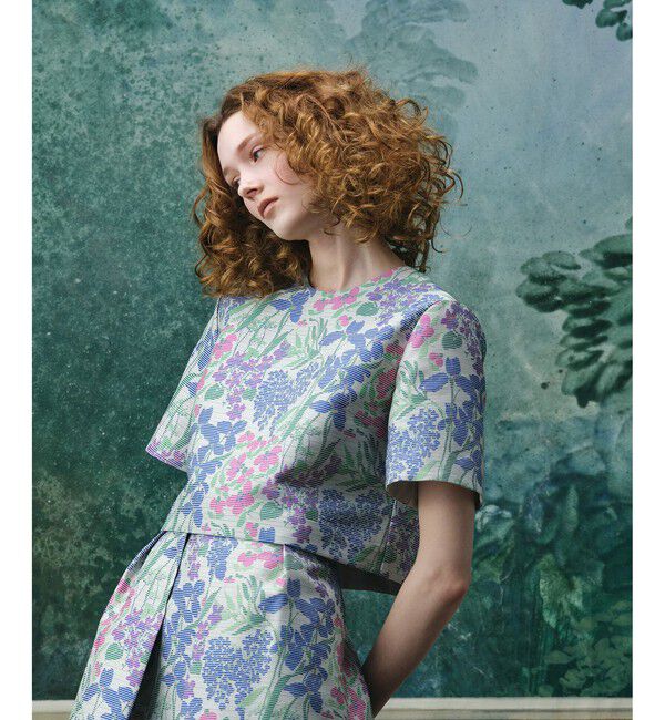 LOULOU WILLOUGHBY「BHARAT シアーフラワーブラウス」|シャツ・ブラウス|