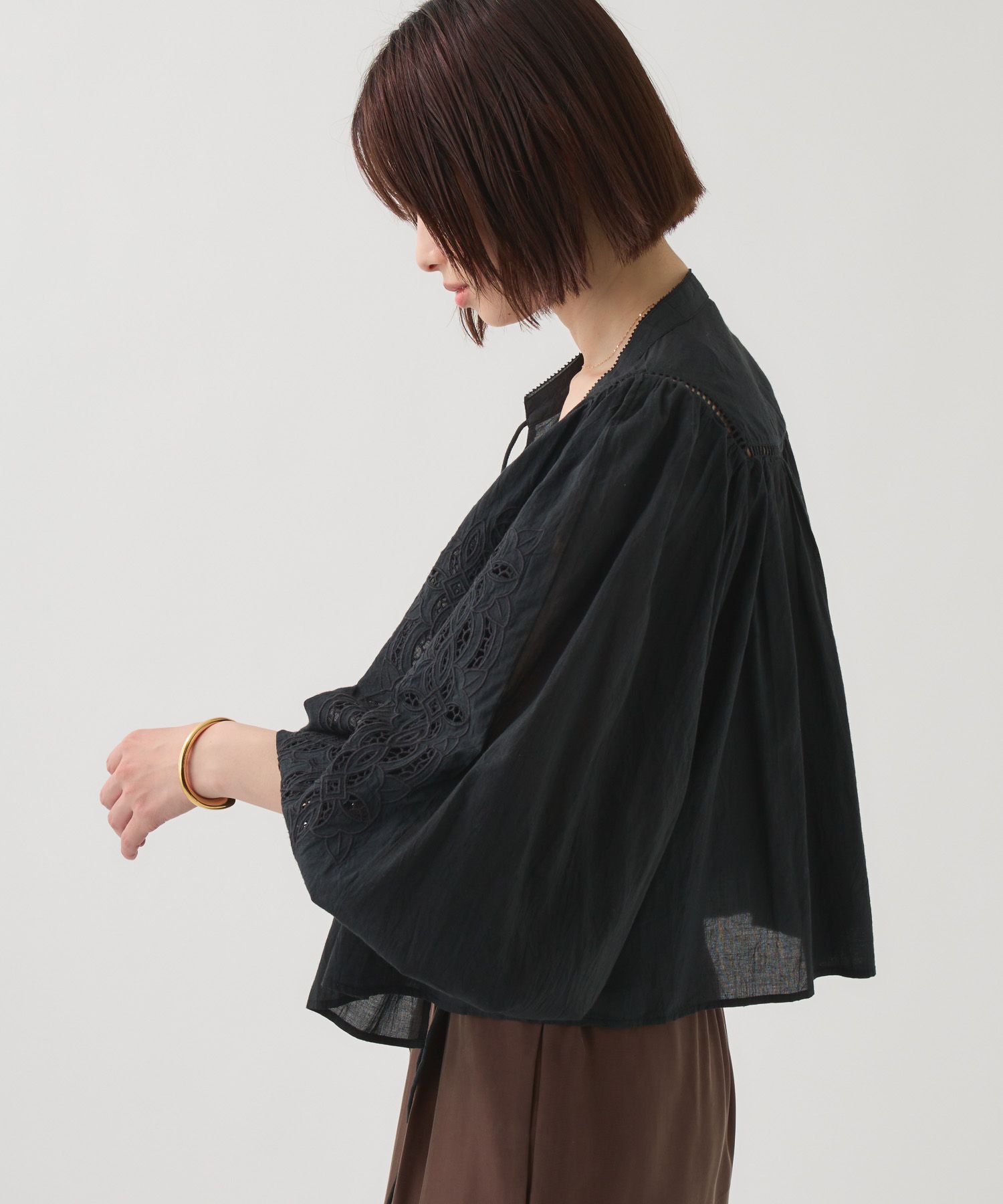 BABYLONE「カットワーク刺繍ブラウス」|シャツ・ブラウス|
