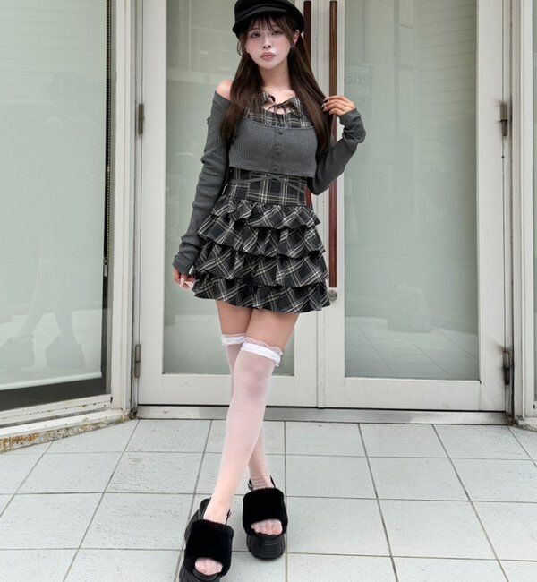  「フェイクファー厚底サンダル」|その他|