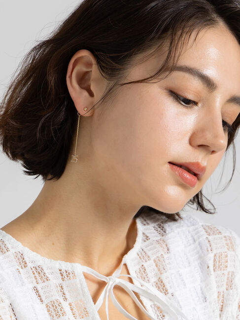 Te chichi「ナンバーチェーンピアス25」|ピアス|ゴールド
