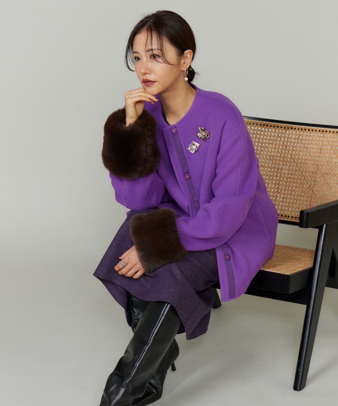 Le Souk「《大きいサイズ》Aラインスカート」|台形|