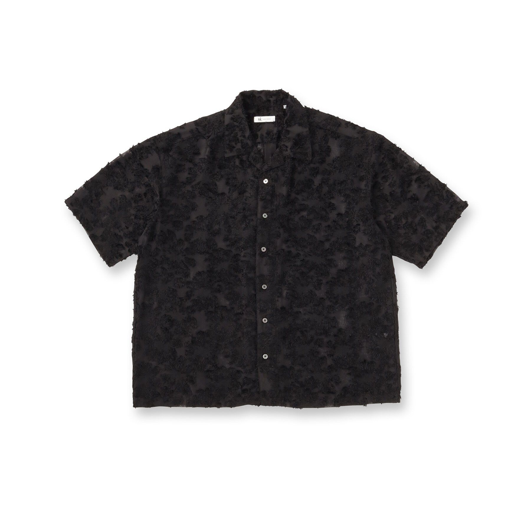 tk.TAKEO KIKUCHI「【26SSトレンドの商品】シアーフラワーシャツ/フラワーデザイン/通気性/レース/透け感/トレンド」|シャツ・ブラウス|