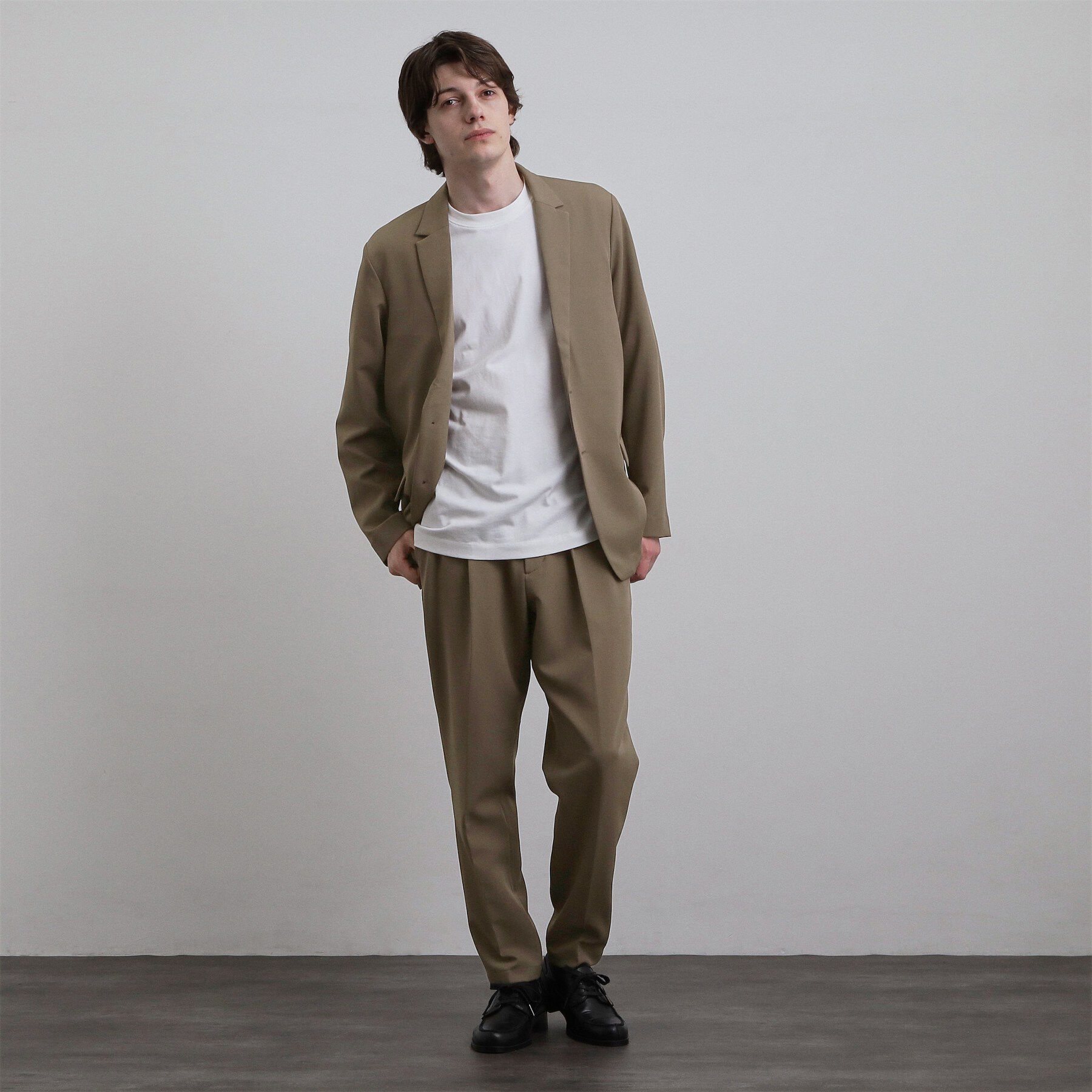 tk.TAKEO KIKUCHI「【防シワ／ストレッチ/セット対応可】smart shift seriesワイドテーパードパンツ」|その他|