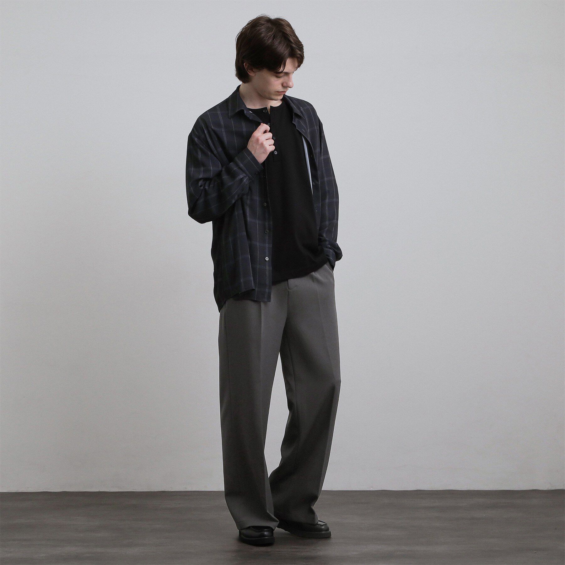 tk.TAKEO KIKUCHI「【防シワ／ストレッチ/セット対応可】smart shift seriesワイドストレートパンツ」|その他|