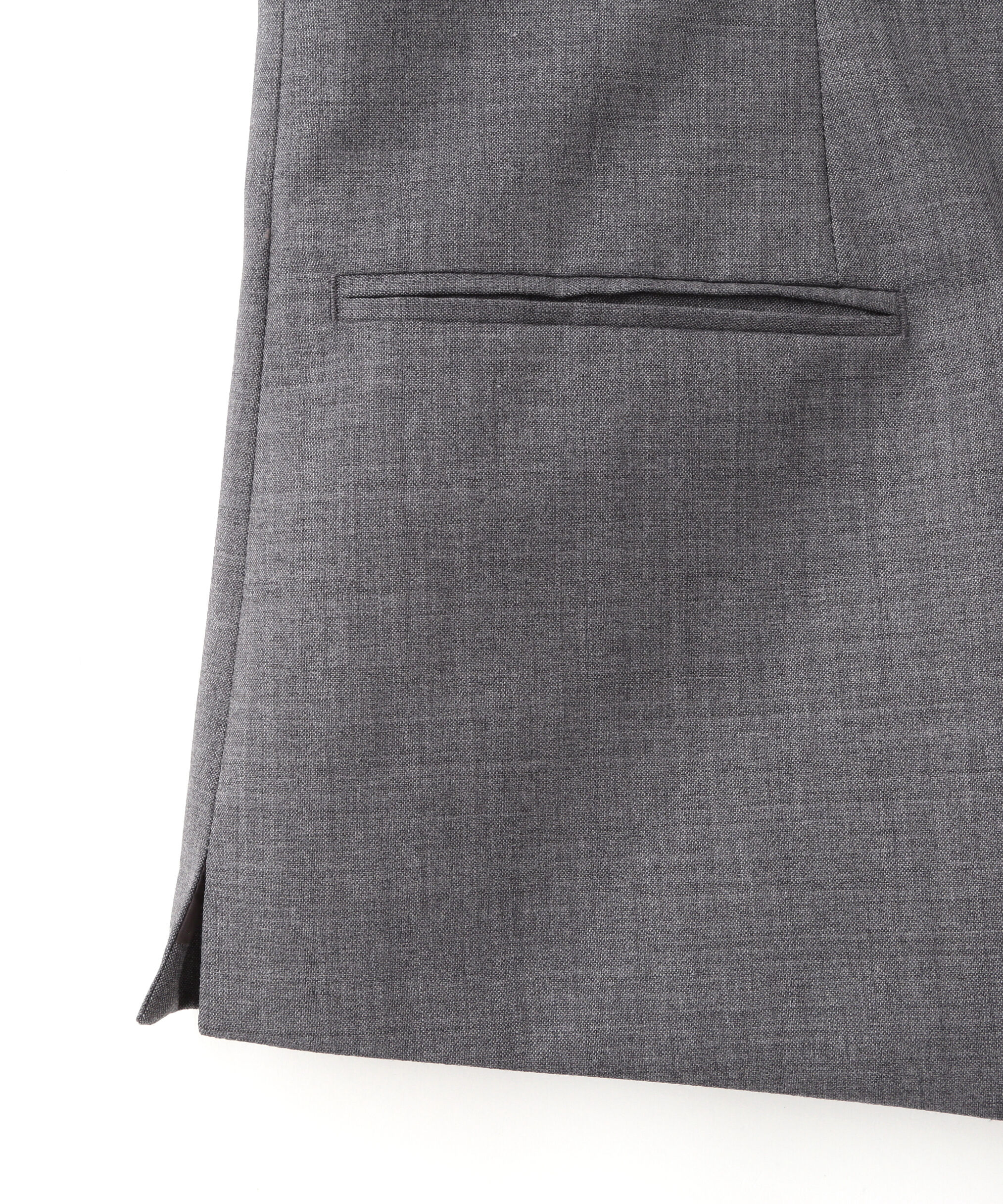 YLEVE 「YLEVE / SUPER120'S CHAMBRAY WOOL VEST」|ブルゾン・スタジャン|