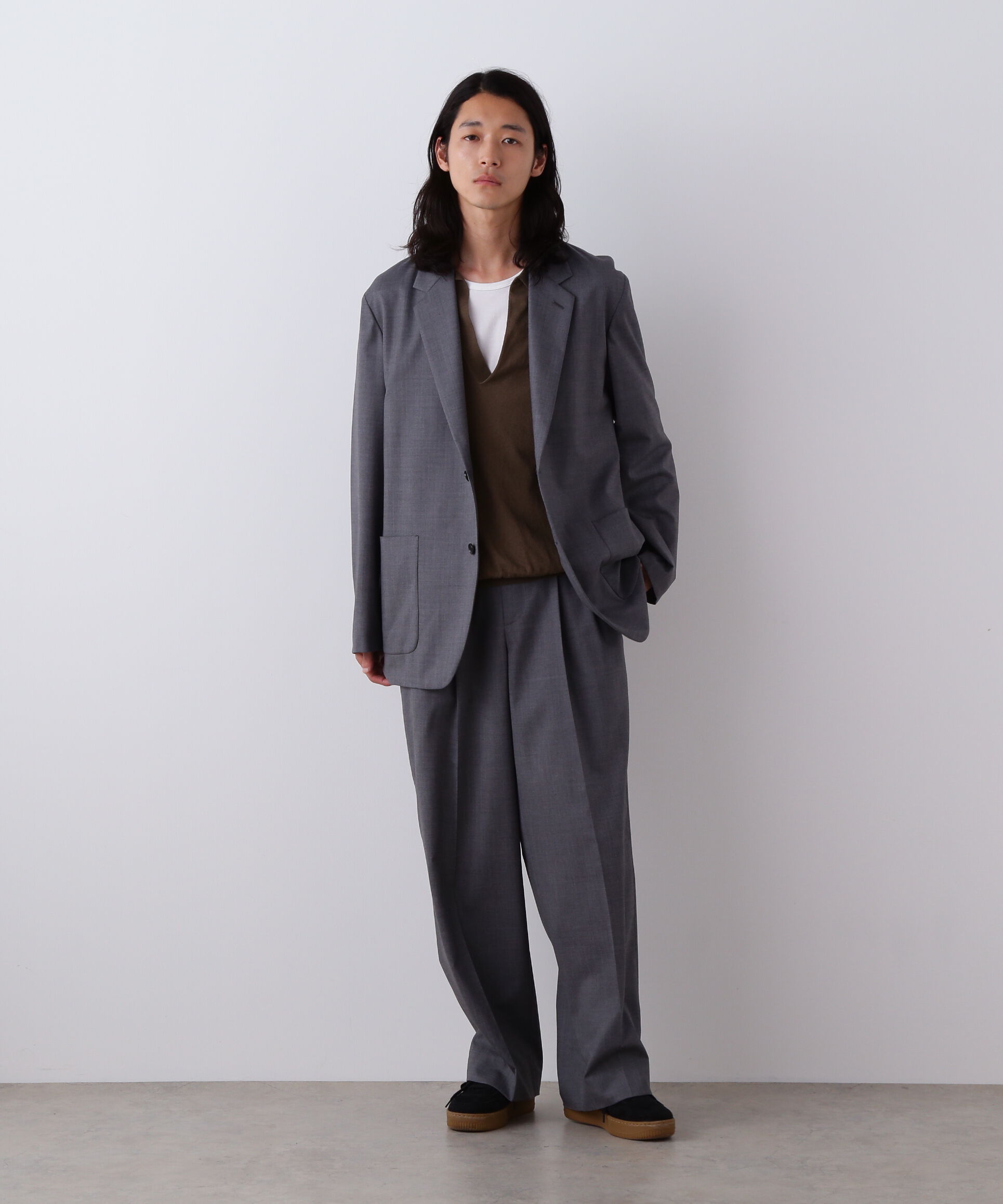 YLEVE 「YLEVE / COTTON LINEN KNIT SKIPPER POLO」|ニット・セーター|