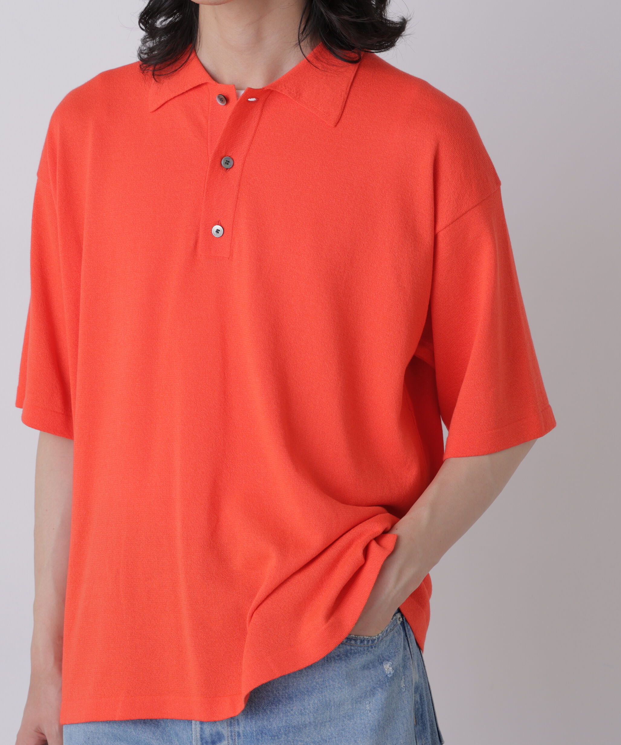 YLEVE 「YLEVE / WASHI COTTON PAPER KNIT POLO」|ニット・セーター|