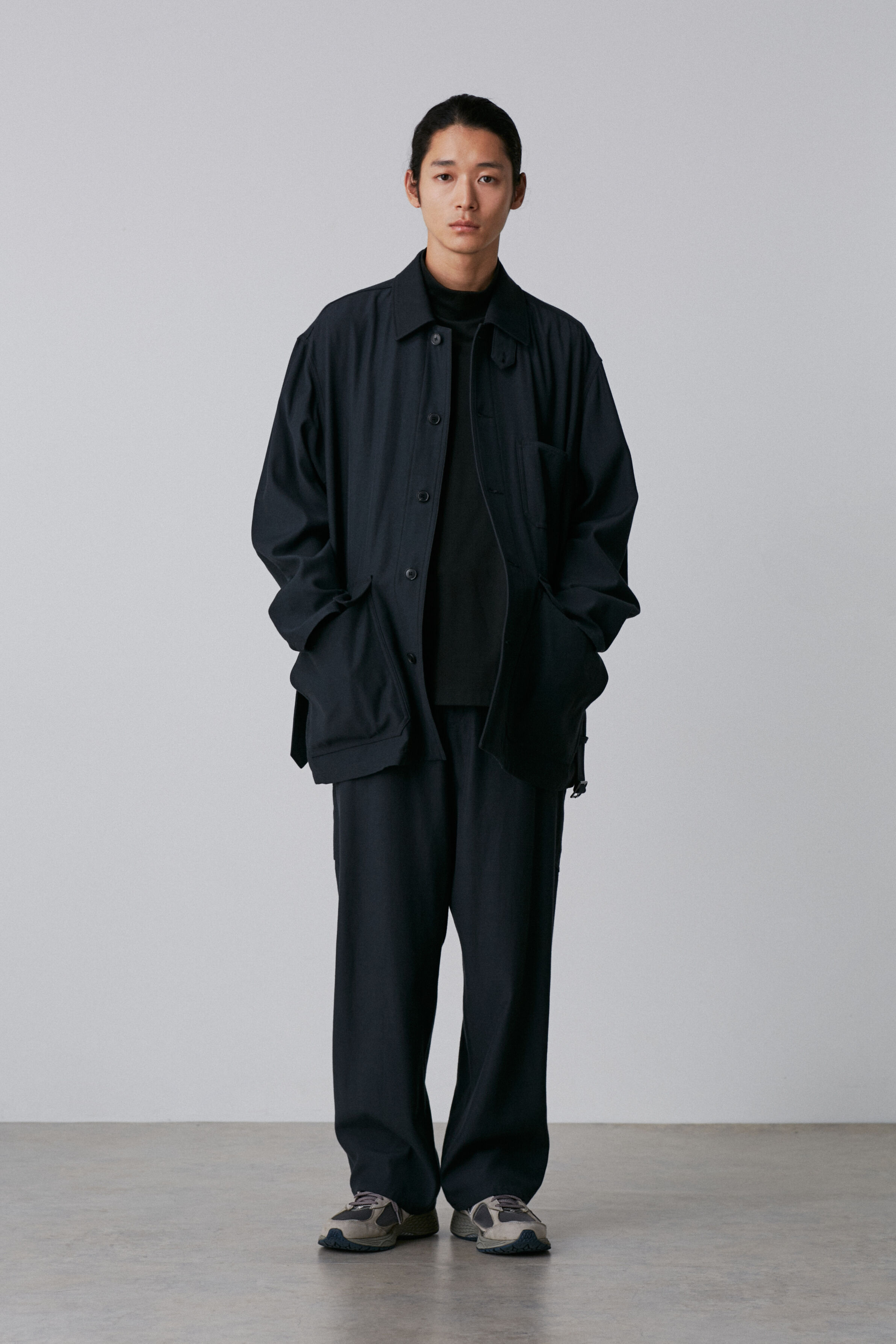 YLEVE 「YLEVE / VISCOSE COTTON COVERALL JACKET」|ブルゾン・スタジャン|