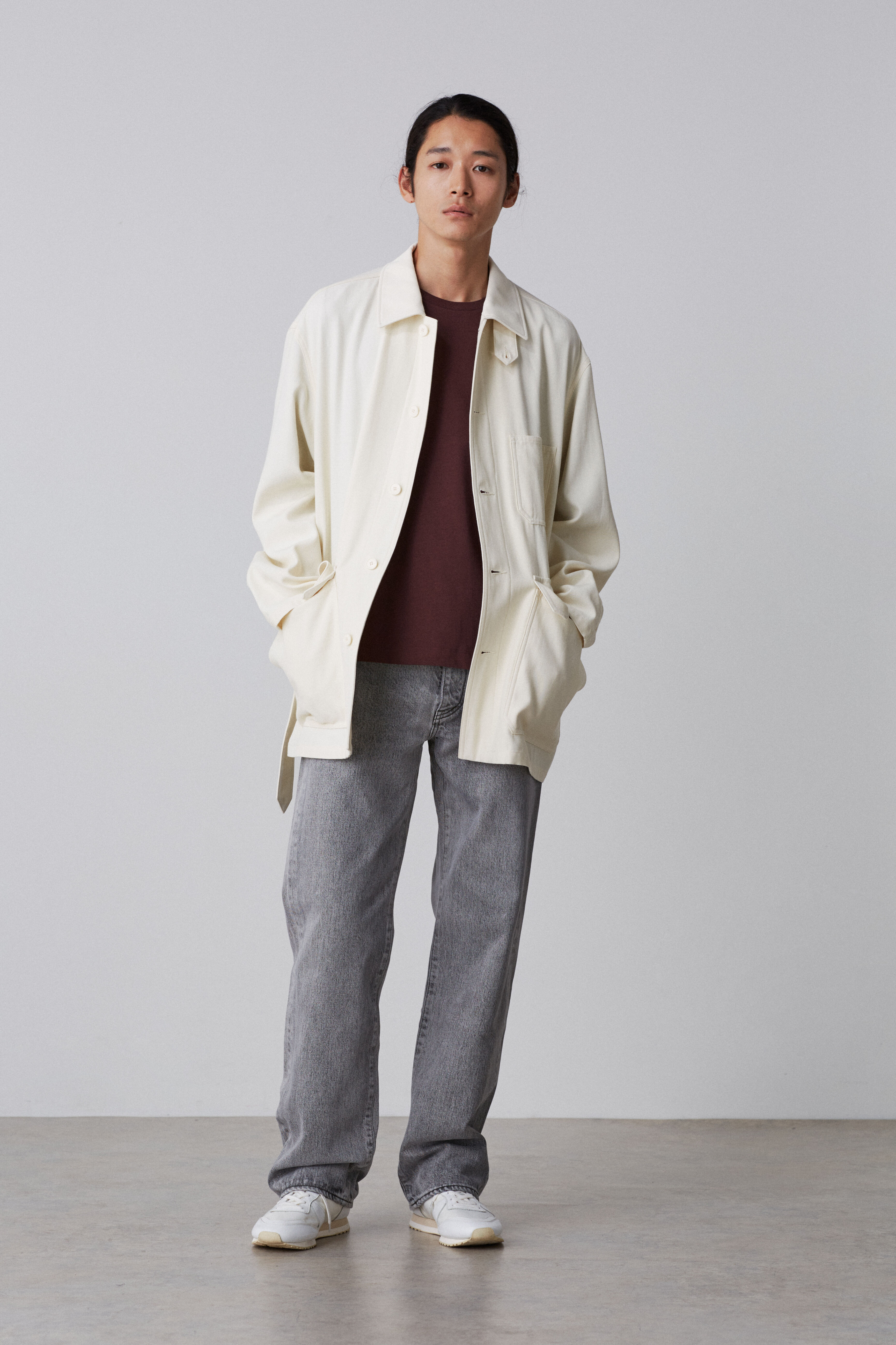 YLEVE 「YLEVE / VISCOSE COTTON COVERALL JACKET」|ブルゾン・スタジャン|