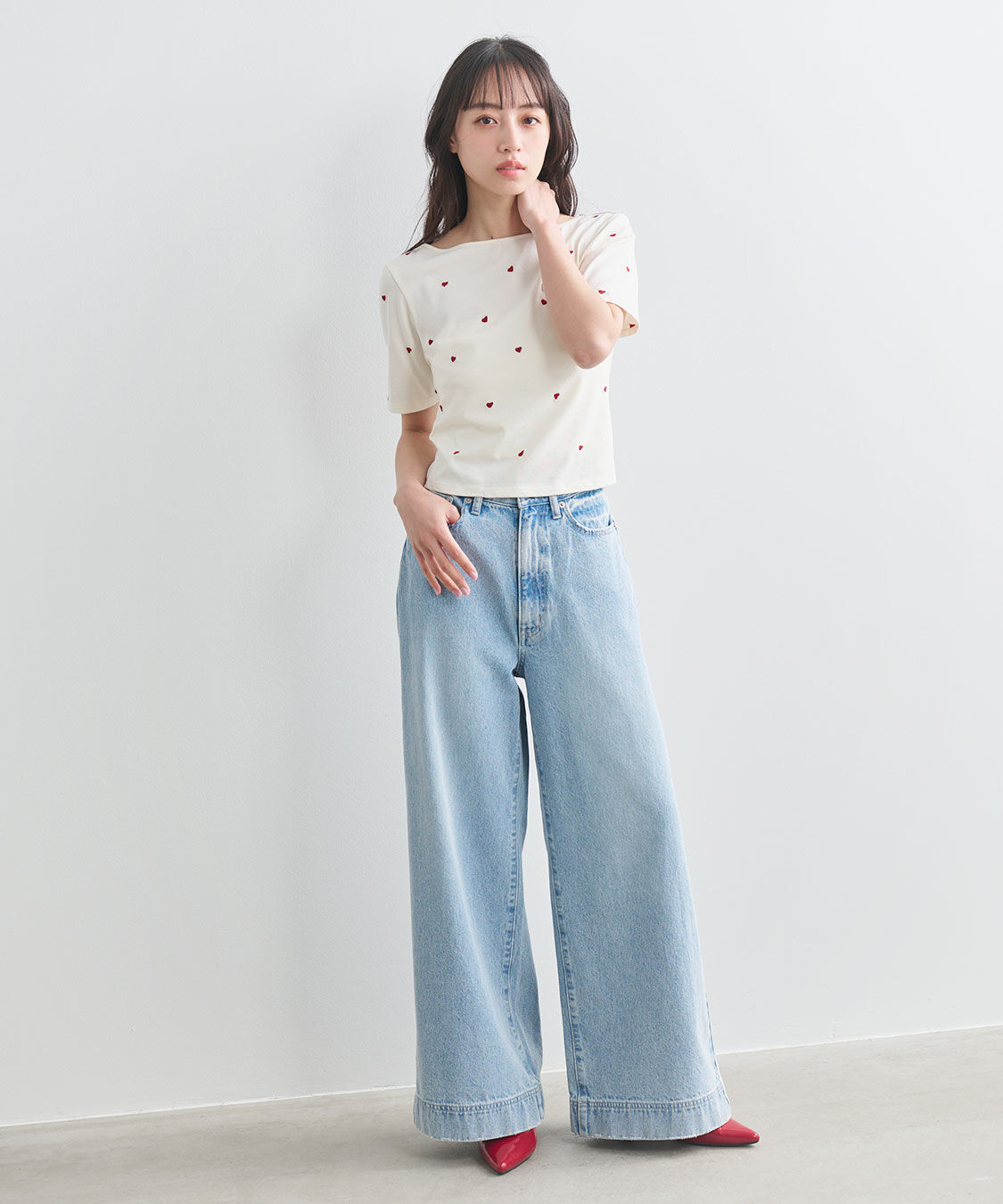 COCO DEAL「エンブロイダリーロゴTシャツ」|Tシャツ・カットソー|