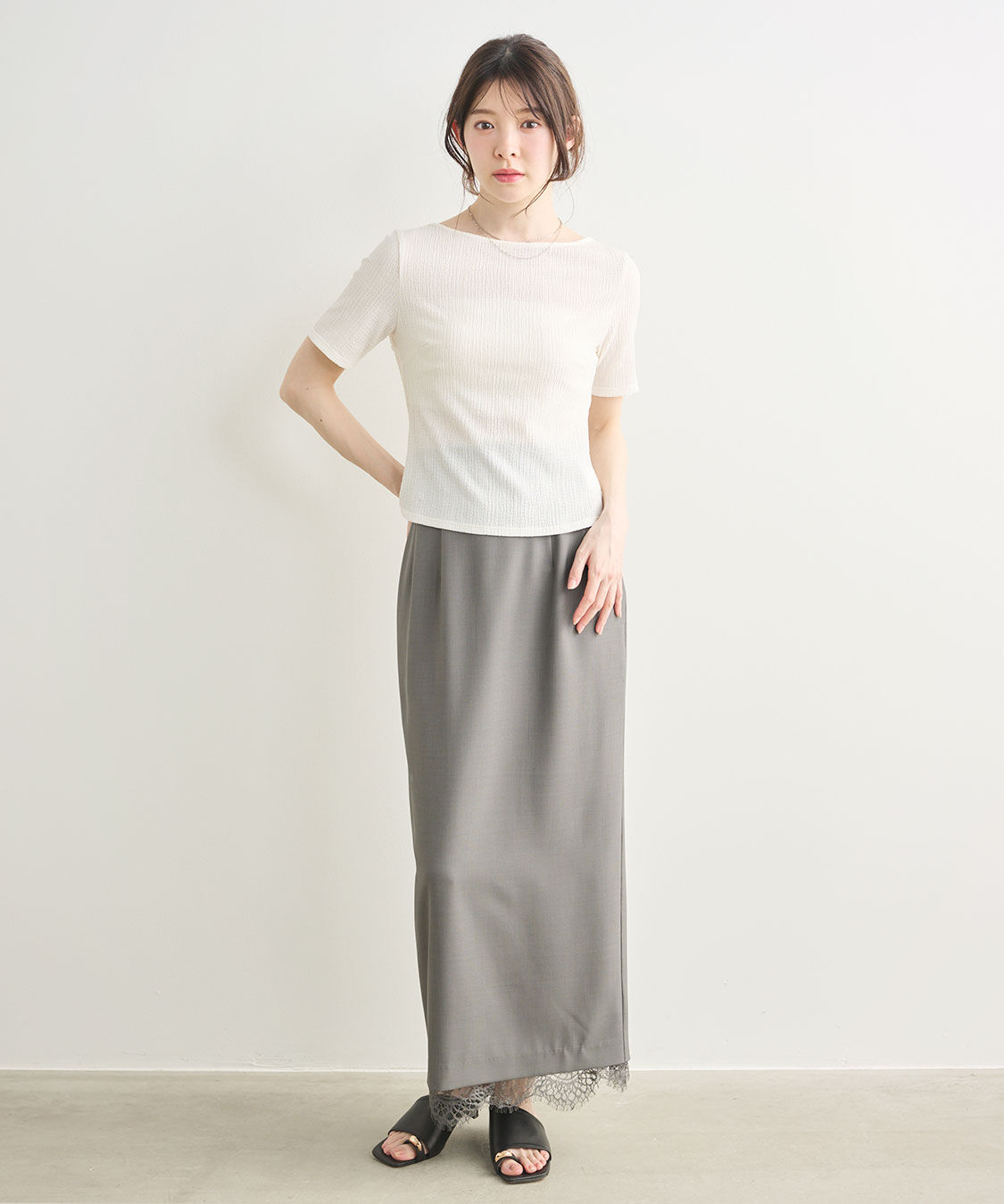 COCO DEAL「バックシャンリボンカットソートップス」|Tシャツ・カットソー|