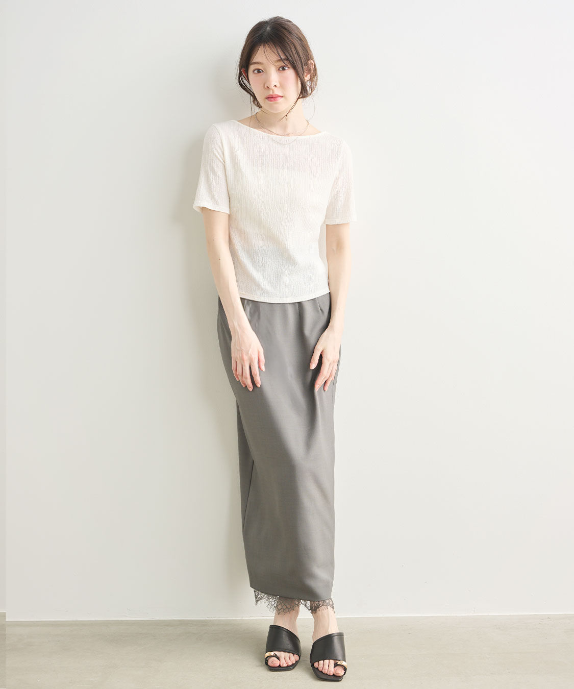 COCO DEAL「バックシャンリボンカットソートップス」|Tシャツ・カットソー|