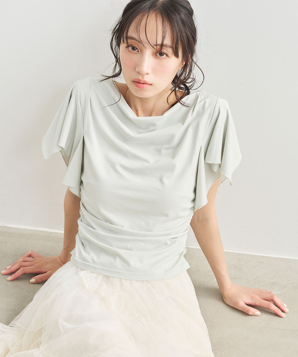 COCO DEAL「ハンカチーフスリーブトップス」|Tシャツ・カットソー|